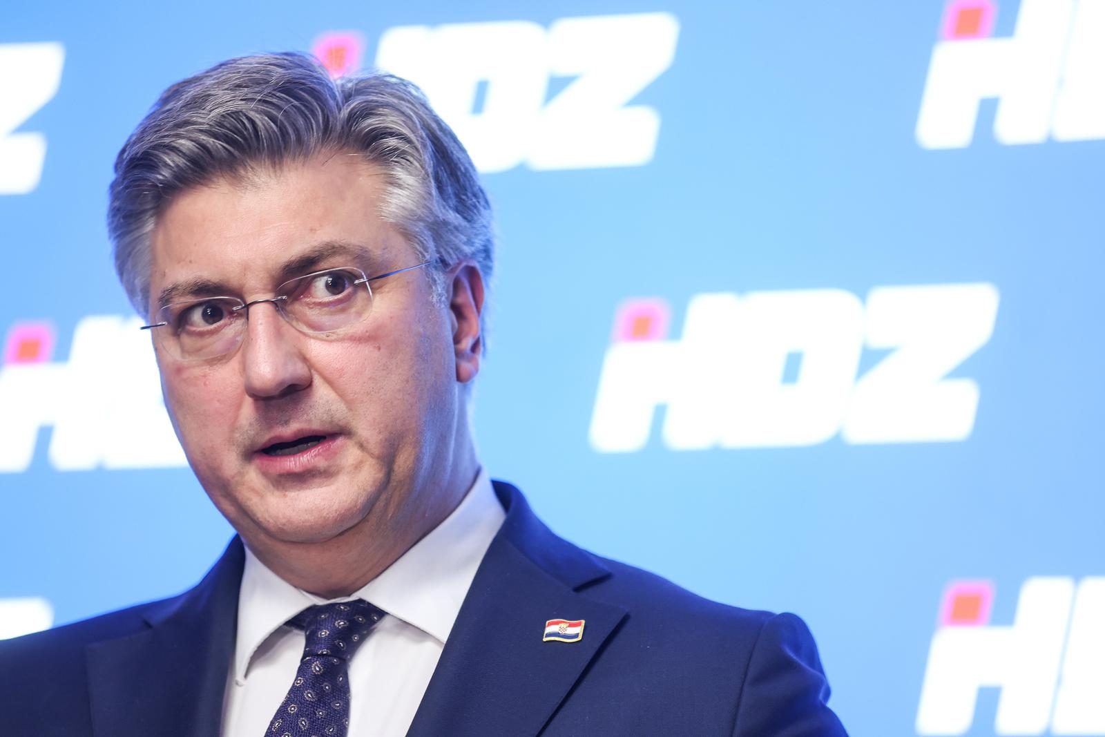 Zagreb: Andrej Plenković održao je konferenciju za medije nakon sjednice Predsjedništva HDZ-a