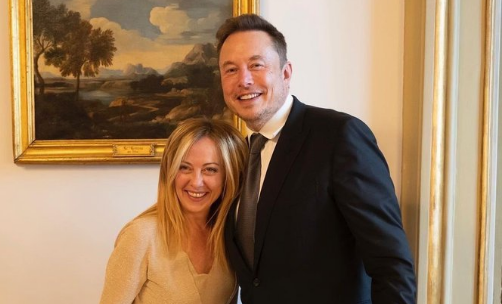 elon musk, giorgia meloni