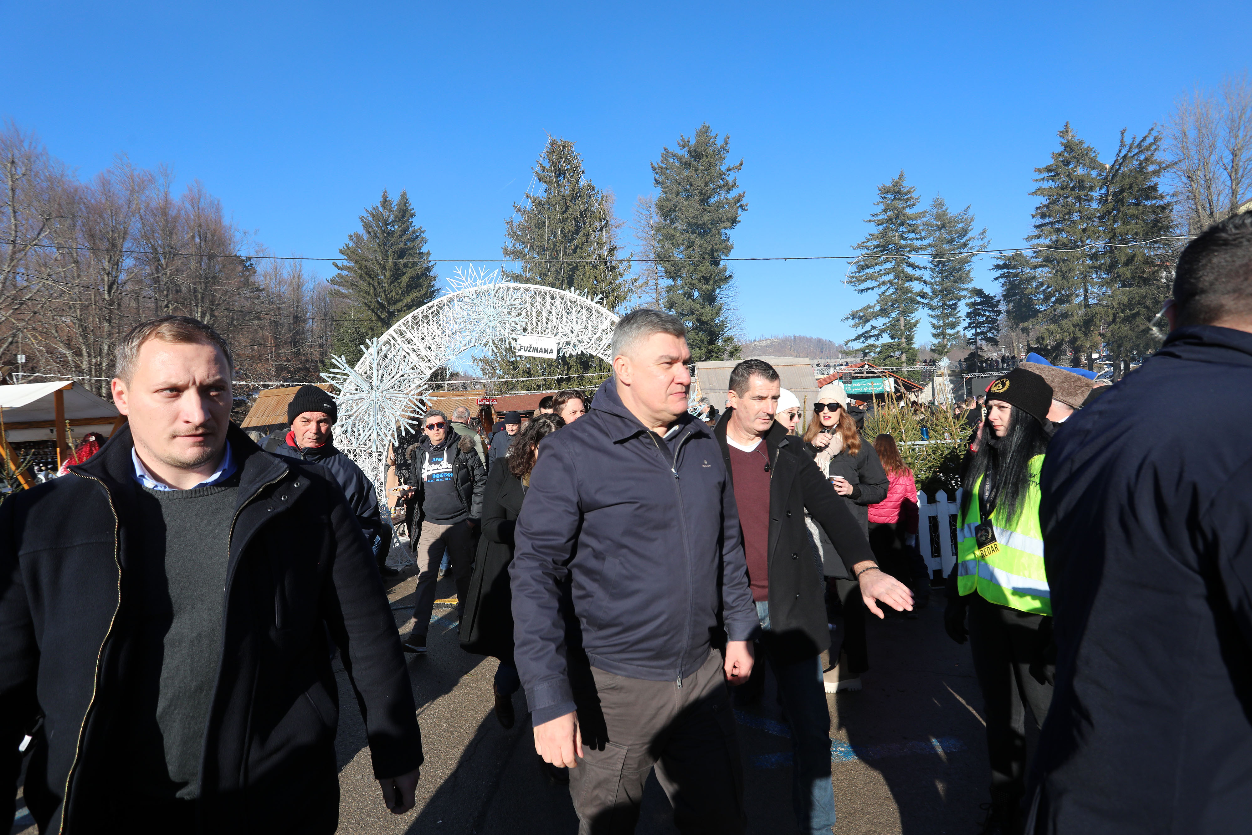 Predsjednik Zoran Milanovi? na tradicionalnom do?eku Nove godine u podne u Fuinama