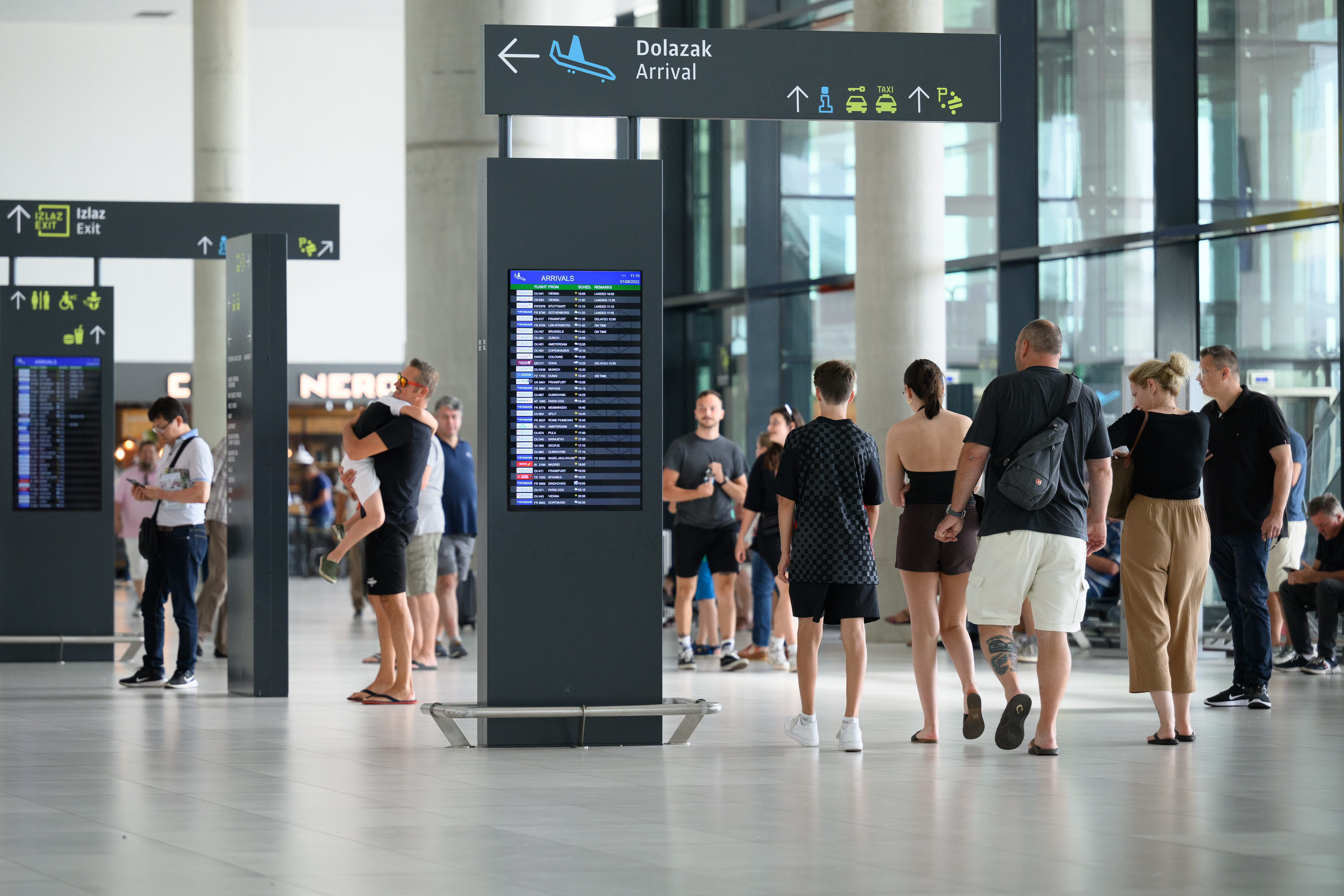 putnici, zračna luka