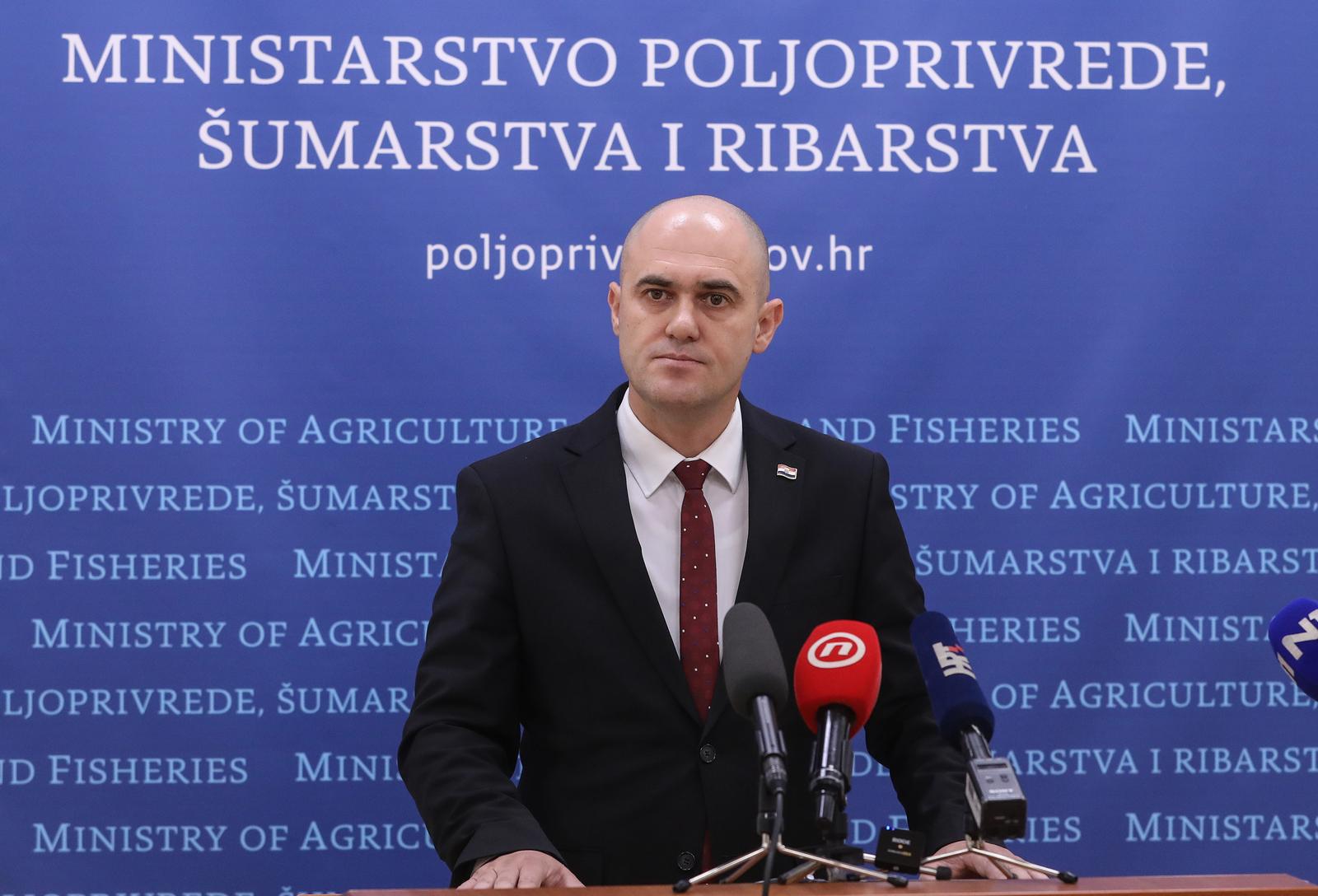 Zagreb: Ministar Dabro o isplatama predujma poljoprivrednicima, bit će isplaćeno ukupno 94,7 milijuna eura