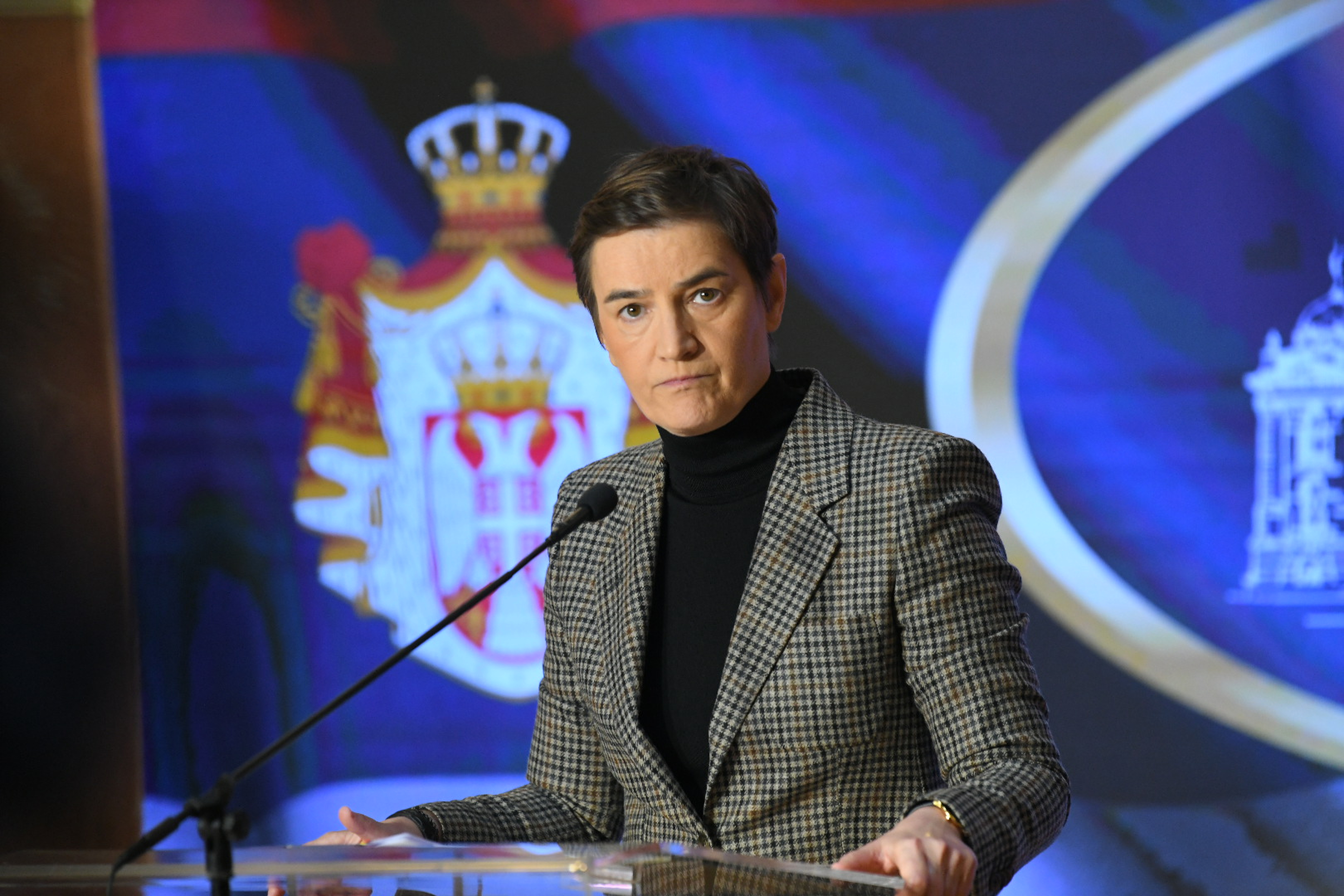 Beograd: Konferencija za novinare predsjednice Narodne skupštine Srbije Ane Brnabić