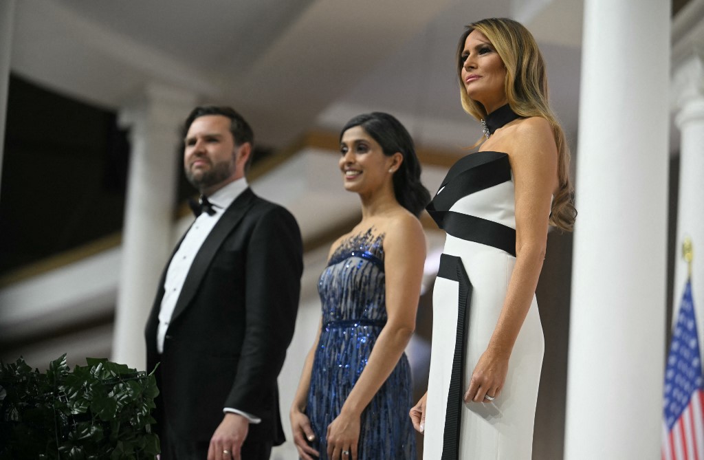 President Trump attends inaugural balls