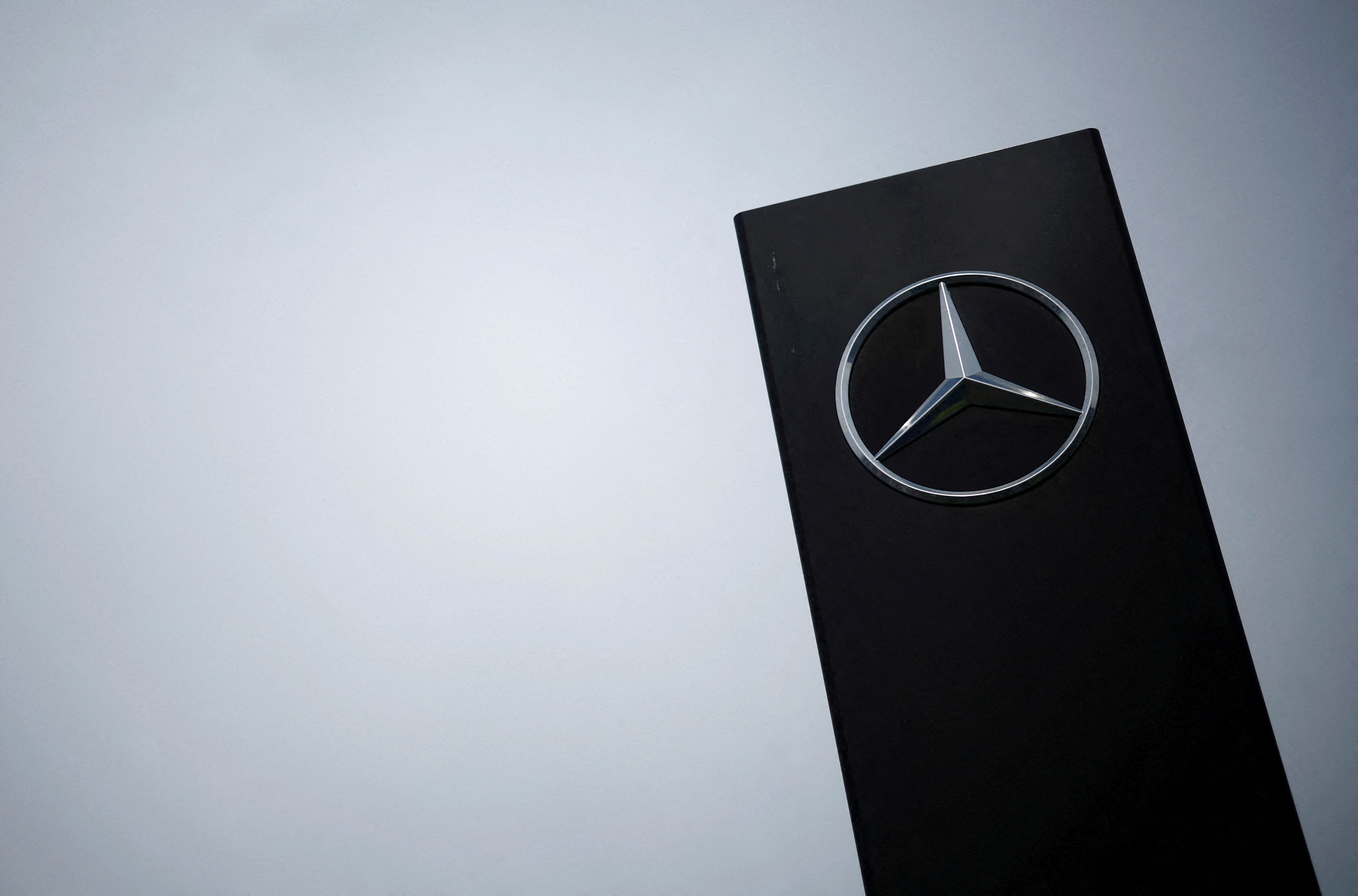 FILE PHOTO: Logo of Mercedes-Benz in Reze