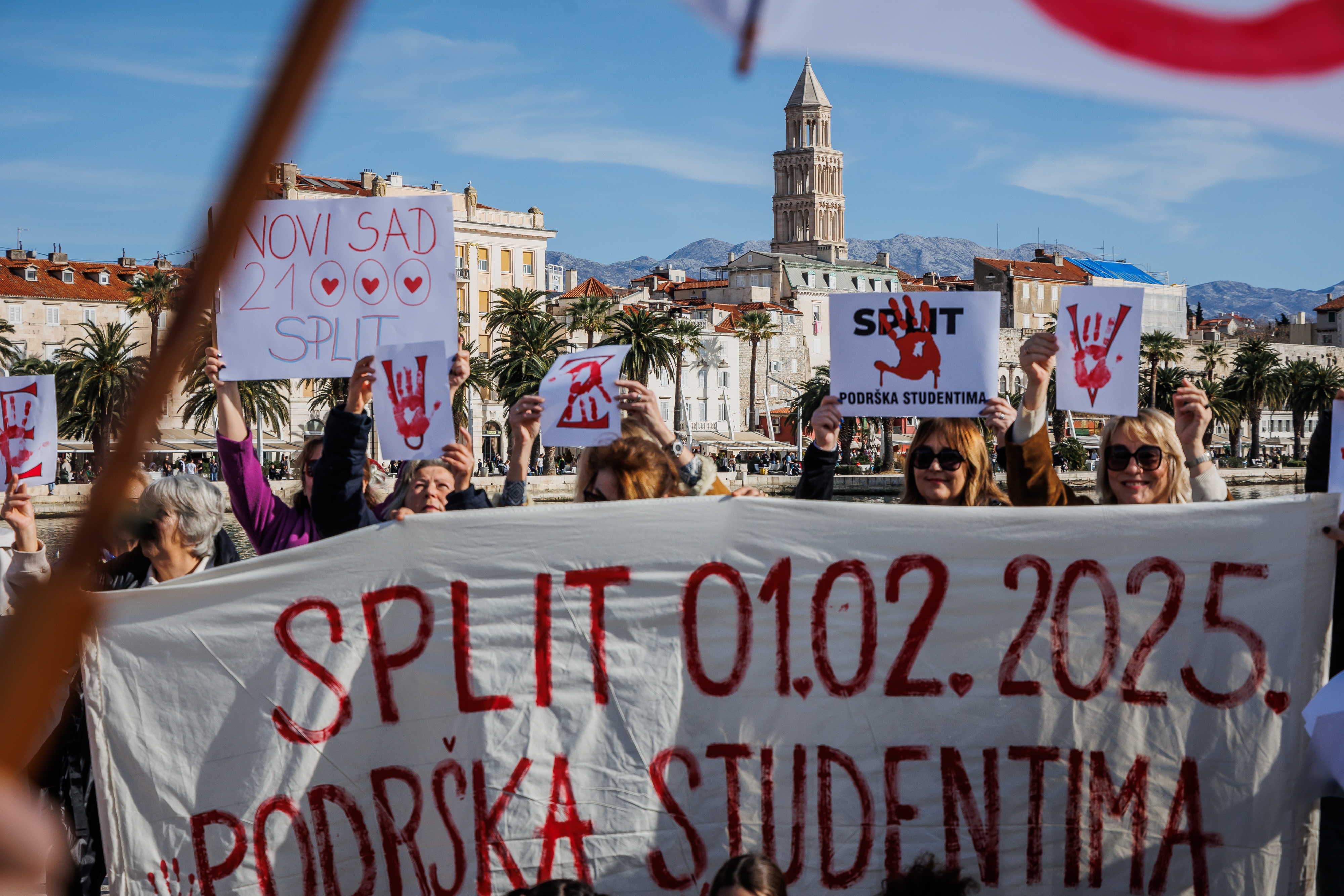 Split: Skup solidarnosti za studente u Srbiji