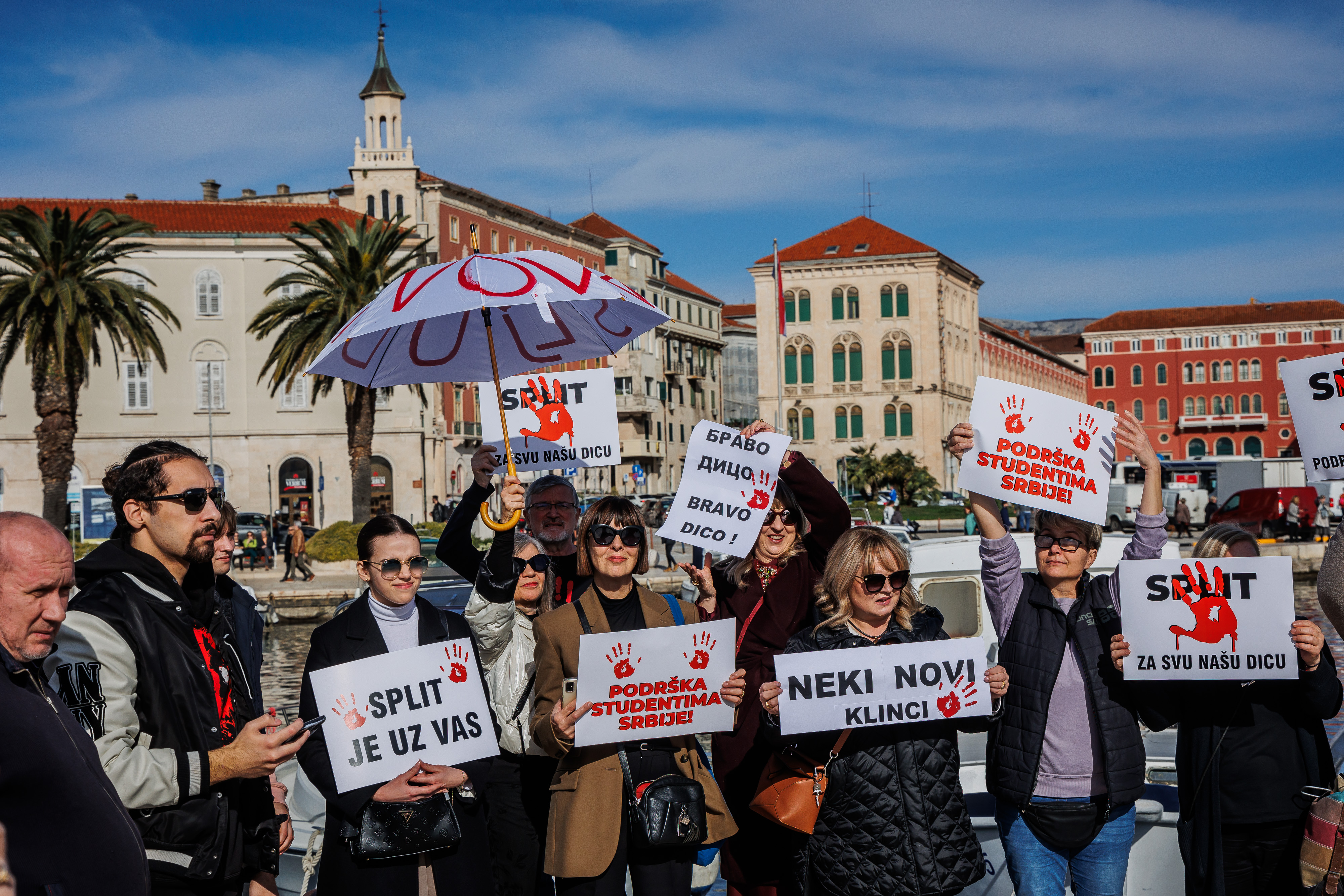 Split: Skup solidarnosti za studente u Srbiji