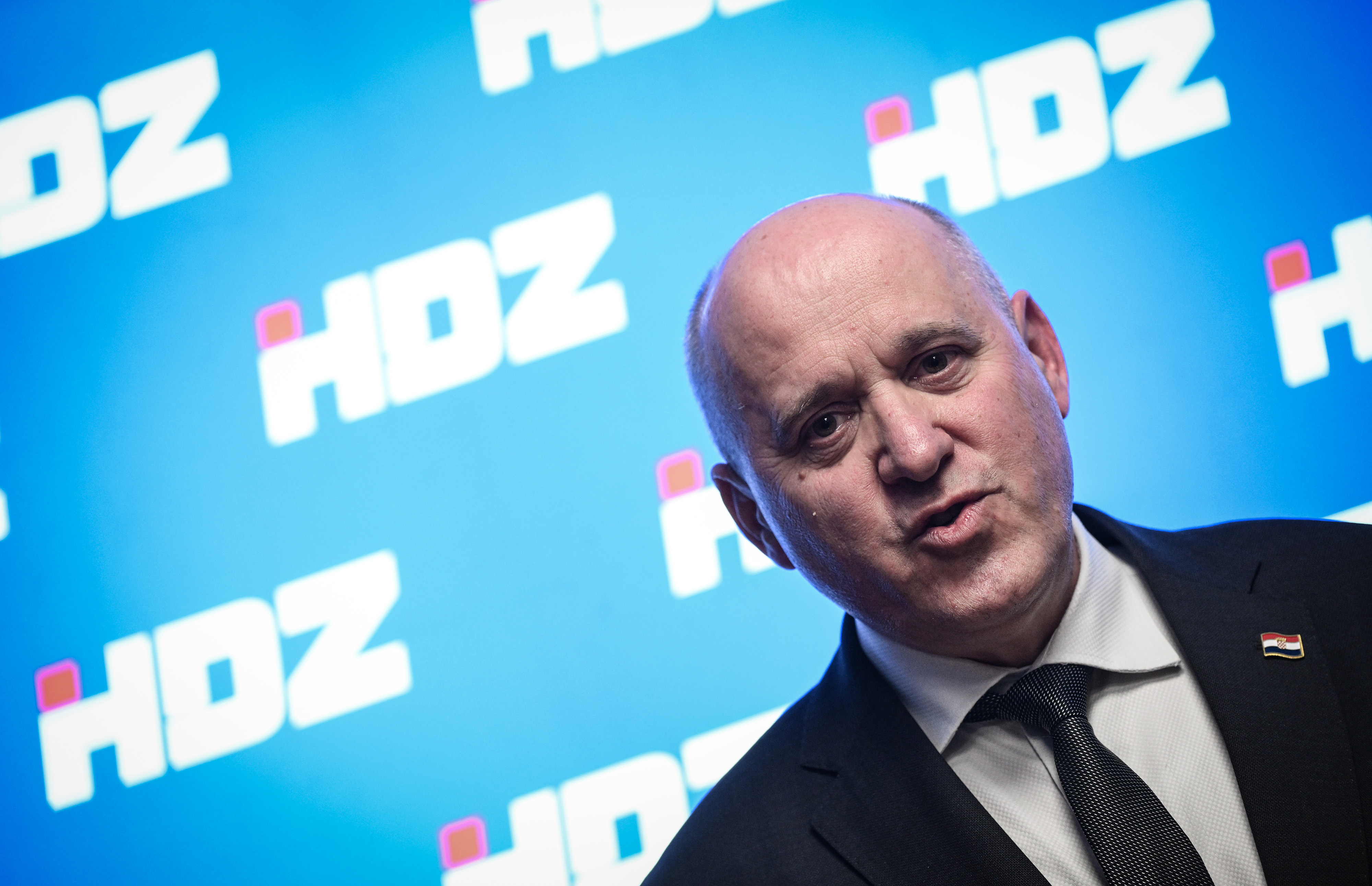 Zagreb: Branko Bačić dao izjavu za medije nakon sjednice Predsjedništva i Nacionalnog odbora HDZ-a