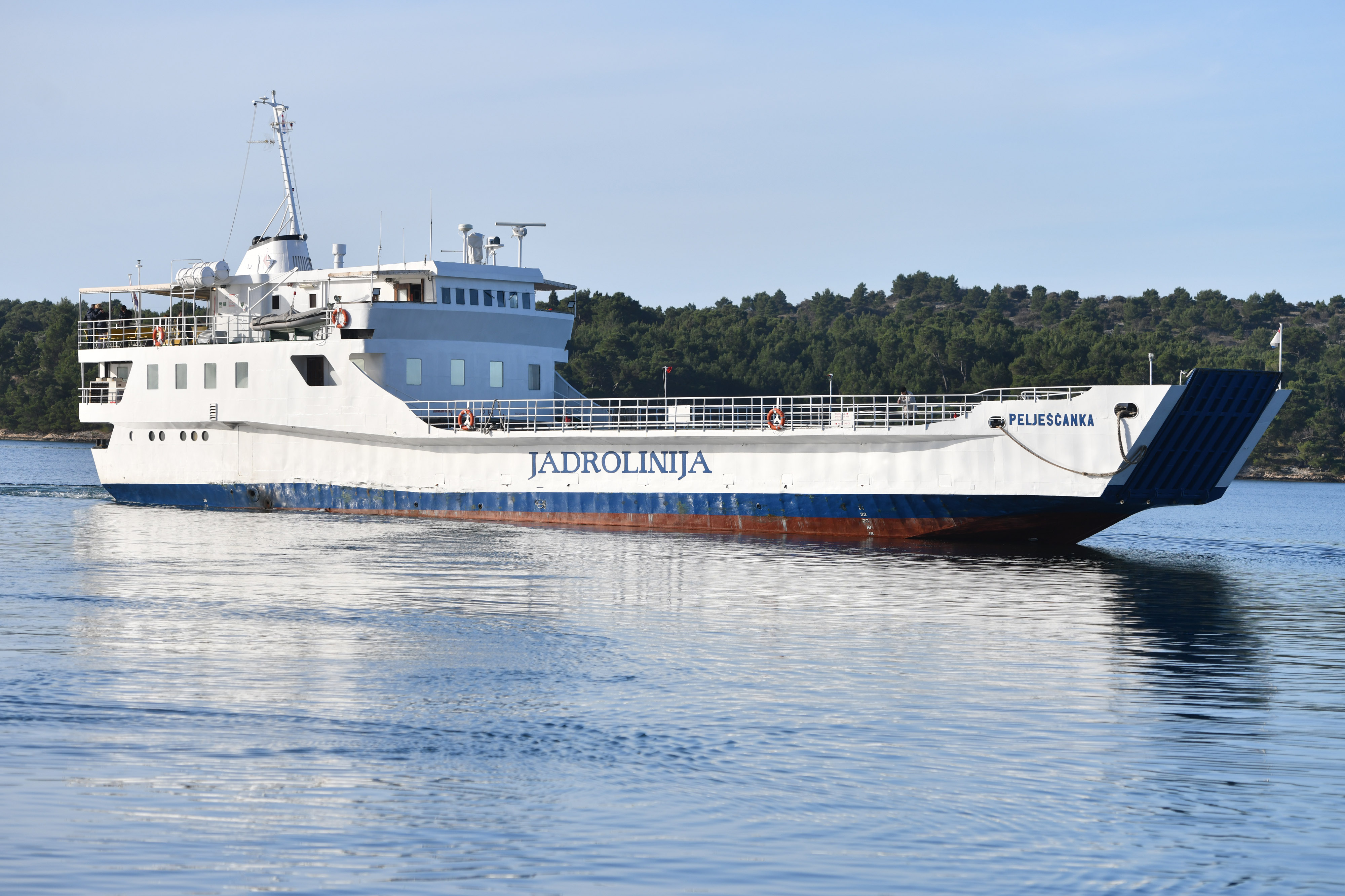 ibenik: Trajekt Peljeanka preuzeo ulogu broda Lara koji zbog manjeg kvara nije isplovio