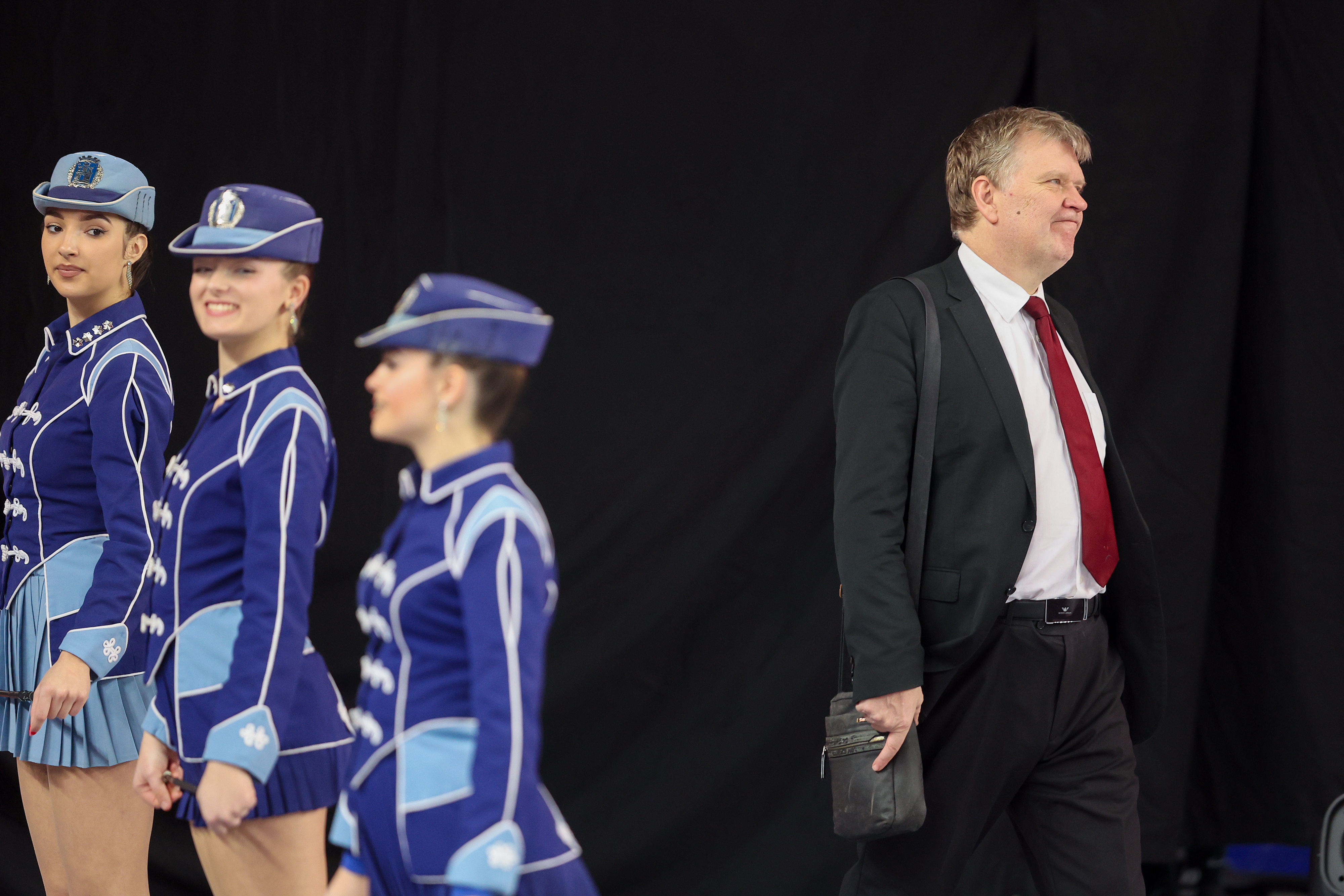 Zagreb: Alen Šćuric, šef Zagrebačkih mažoretkinja nakon posjeta policiji došao je na turnir u hrvanju