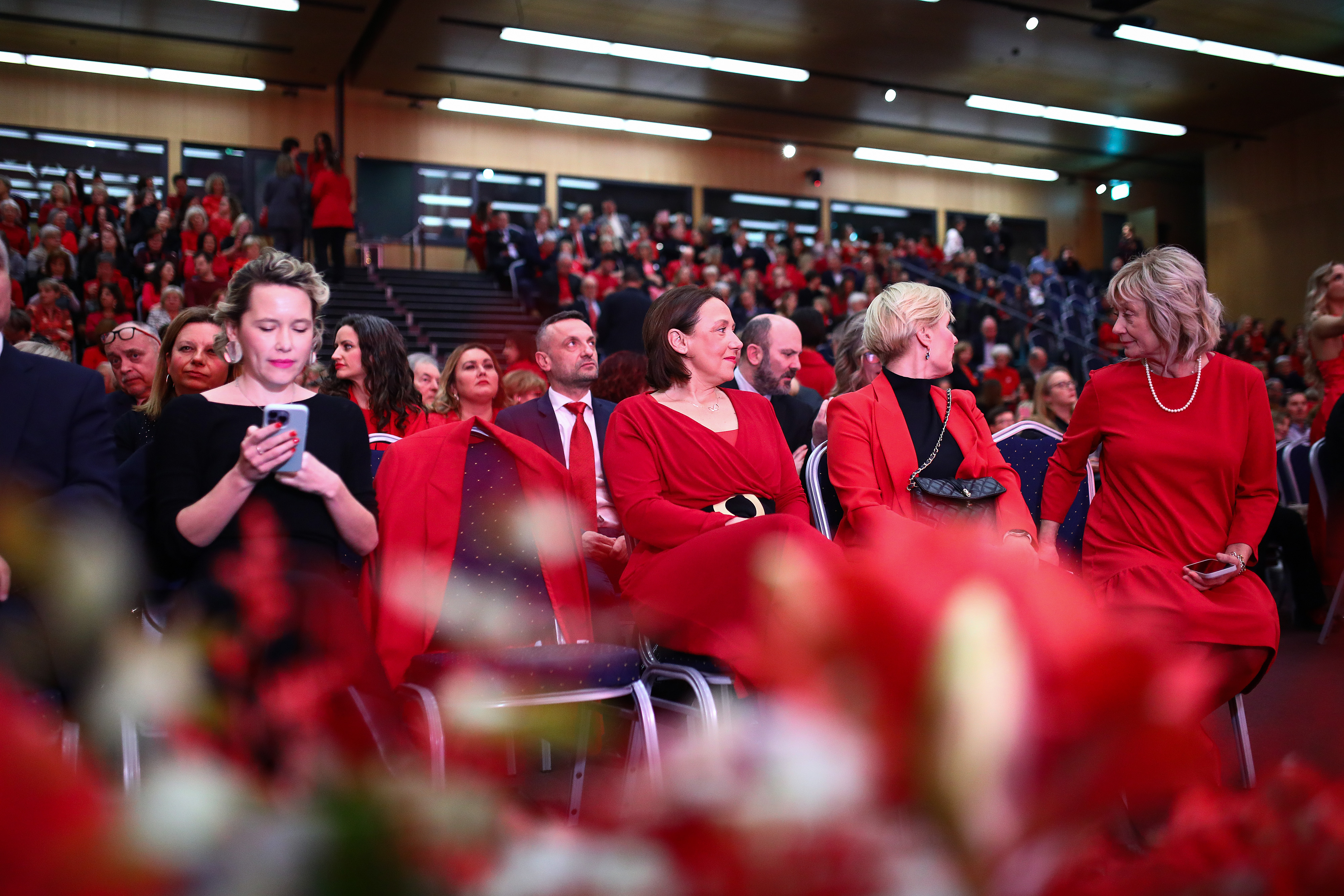 Zagreb; Dan crvenih haljina 2025 - svečano obilježavanje Nacionalnog dana borbe protiv moždanog udara u žena