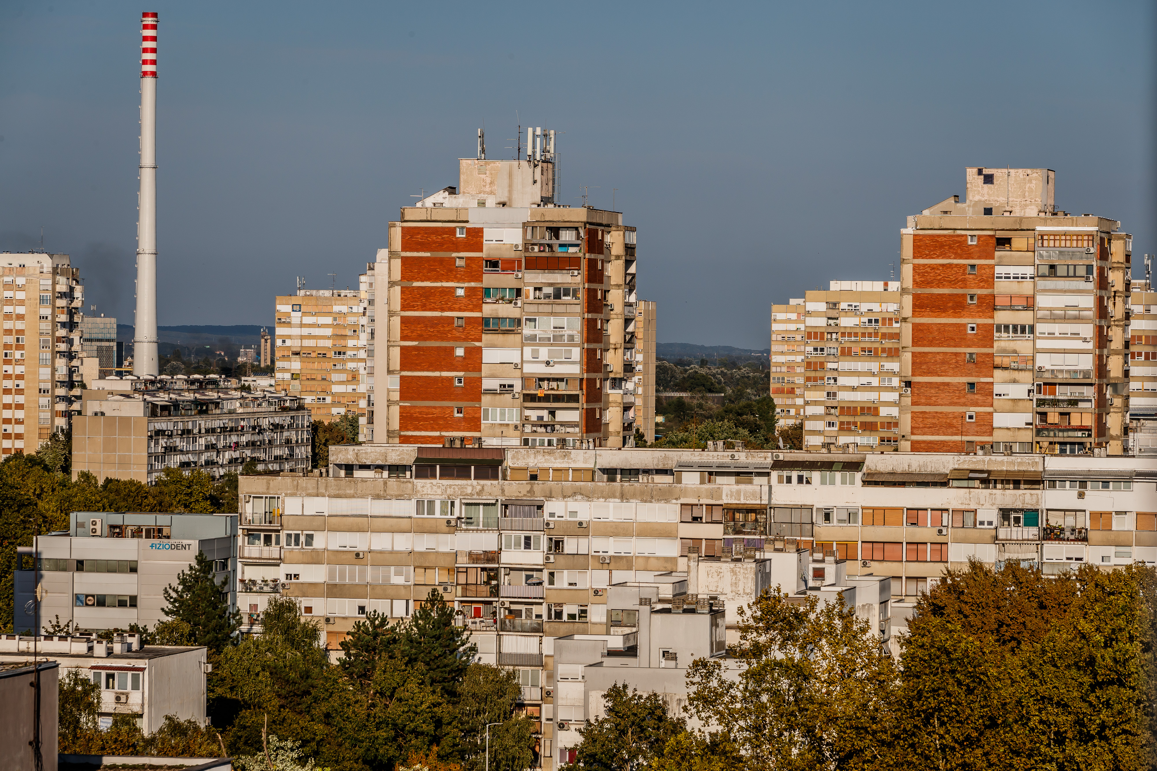 Poslijepodnevna panorama Novog Zagreba