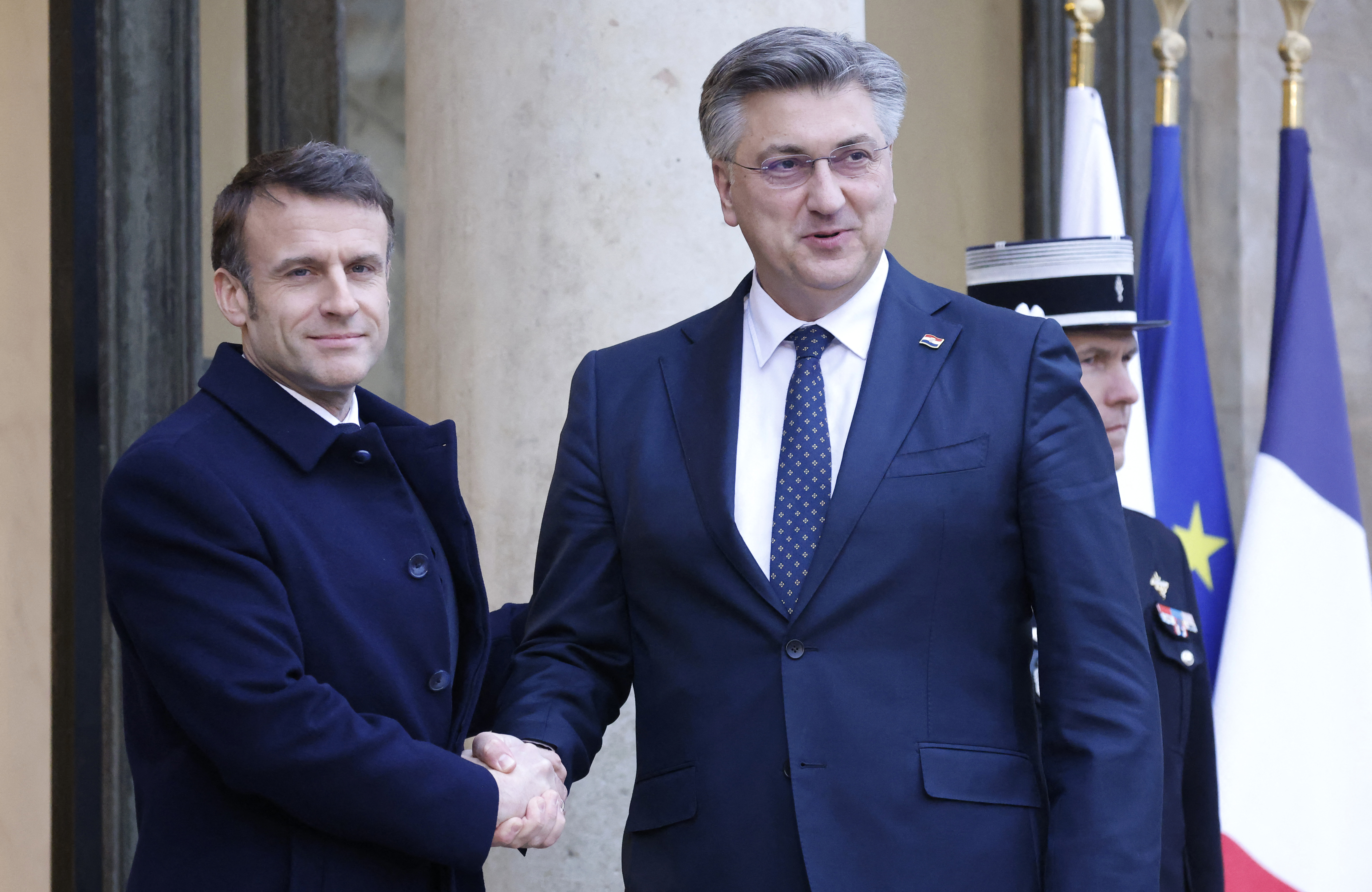 Plenković, Macron