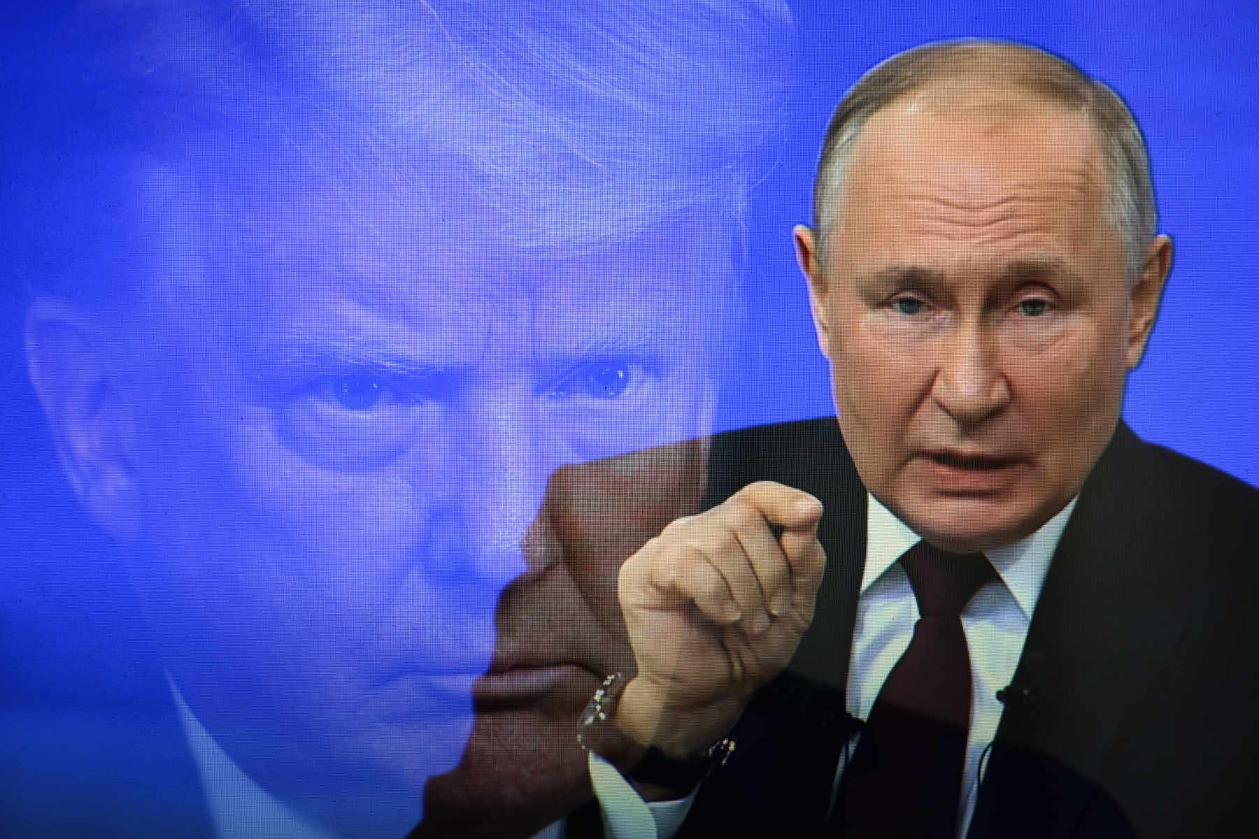 Trump Putin Illustrative Editorial Photos in Russia - 19 Feb 2025