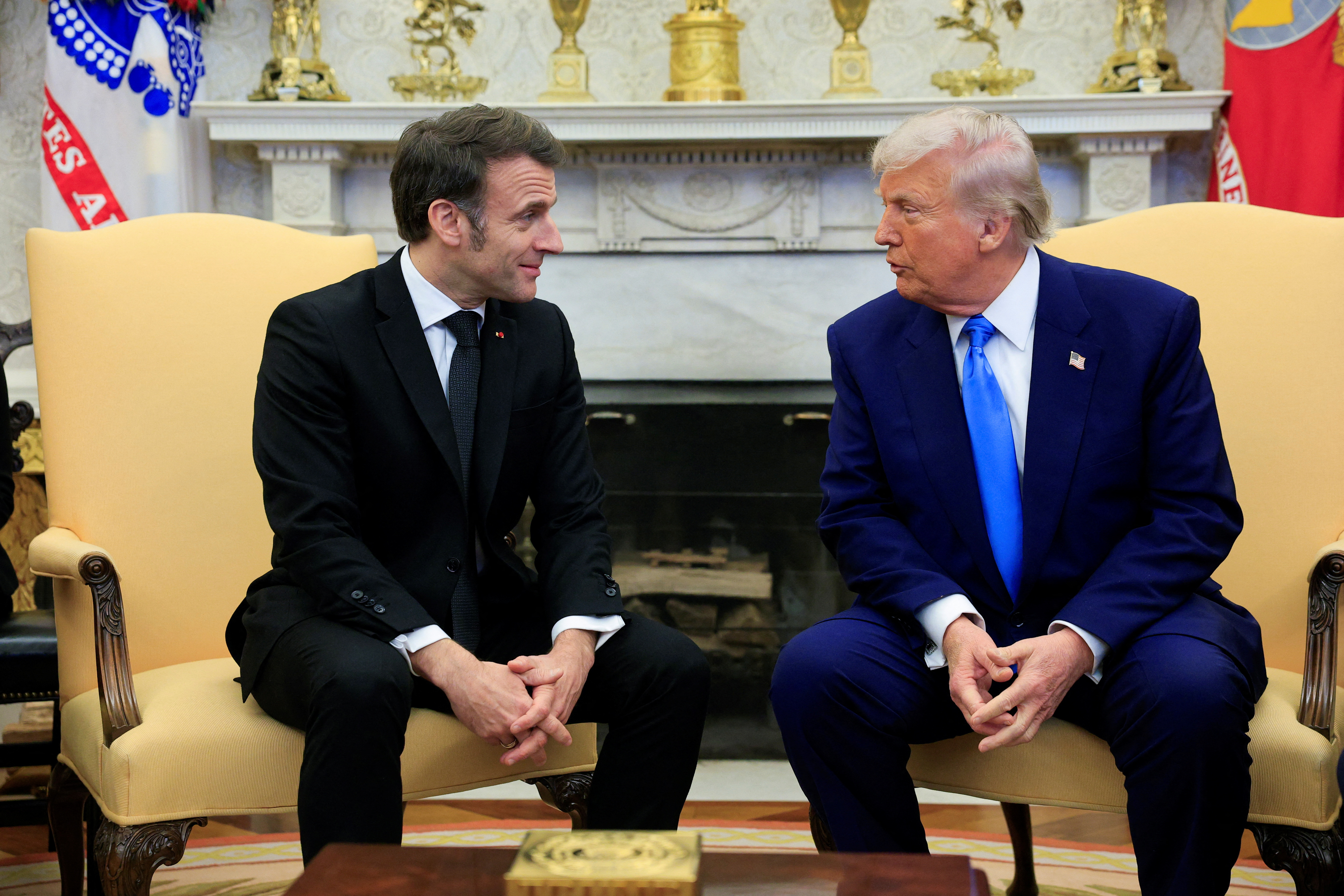 Donald Trump i Emmanuel Macron