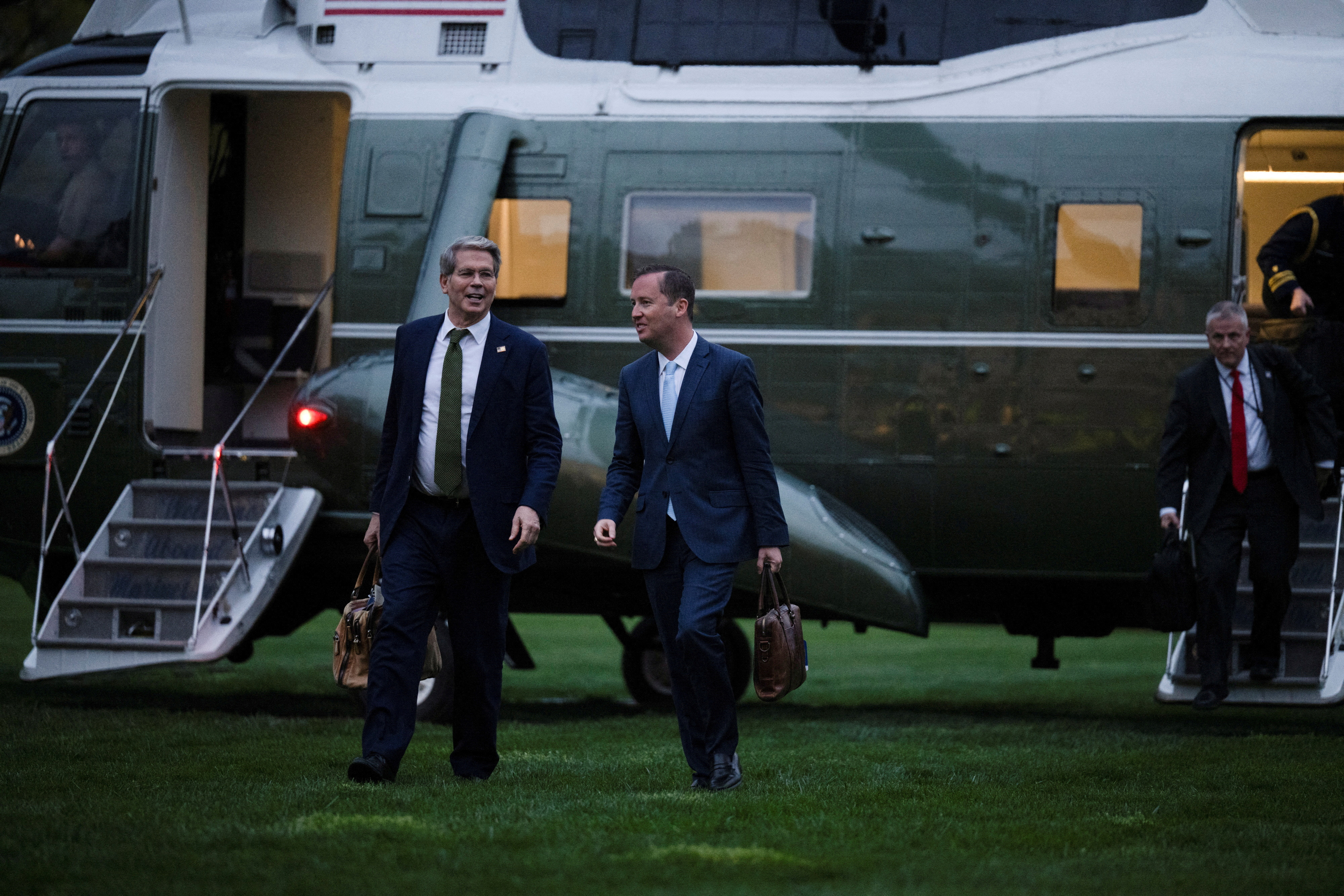 U.S. President Trump returns to White House in Washington