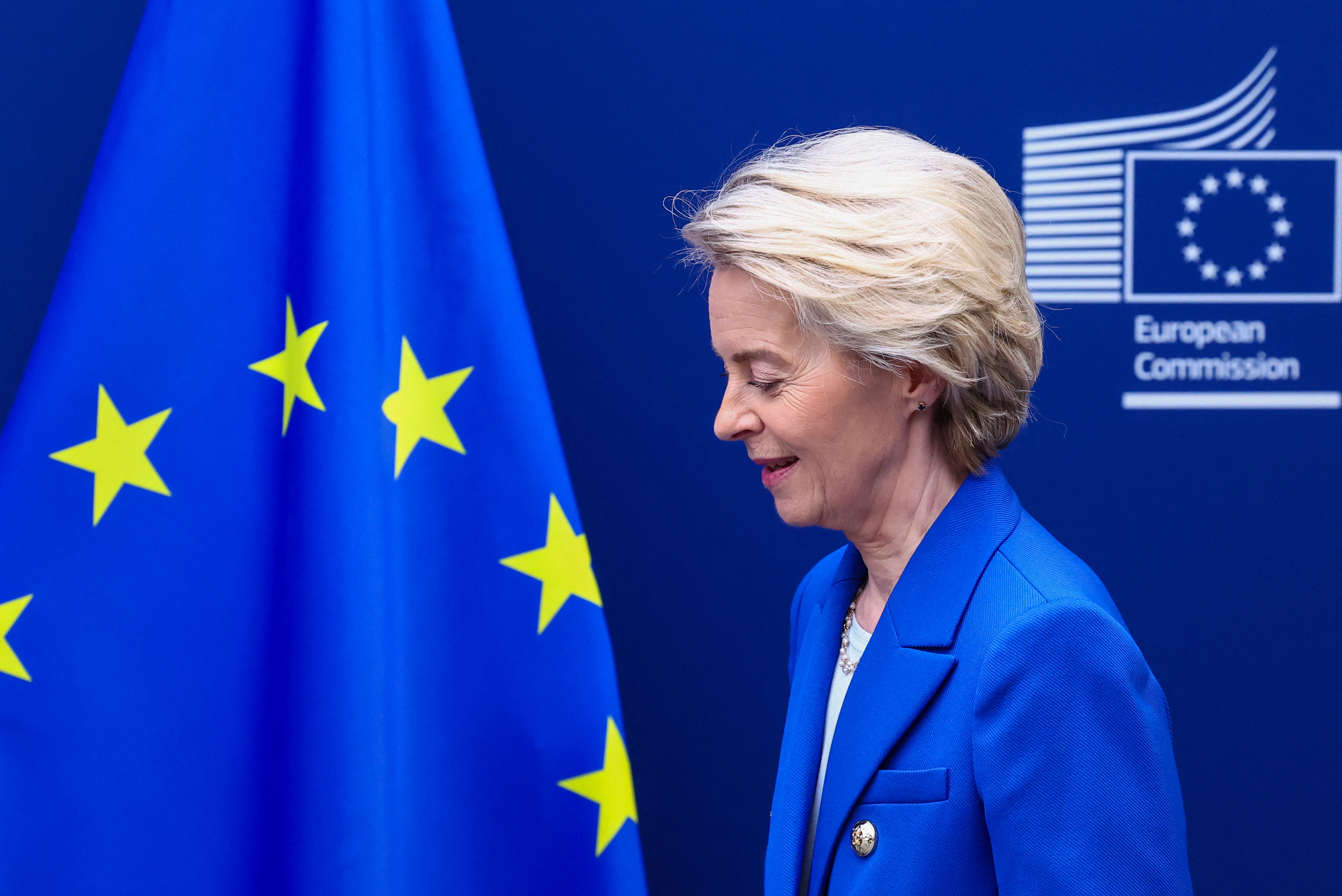 European Commission President von der Leyen meets with Iceland's Prime Minister Frostadottir in Brussels