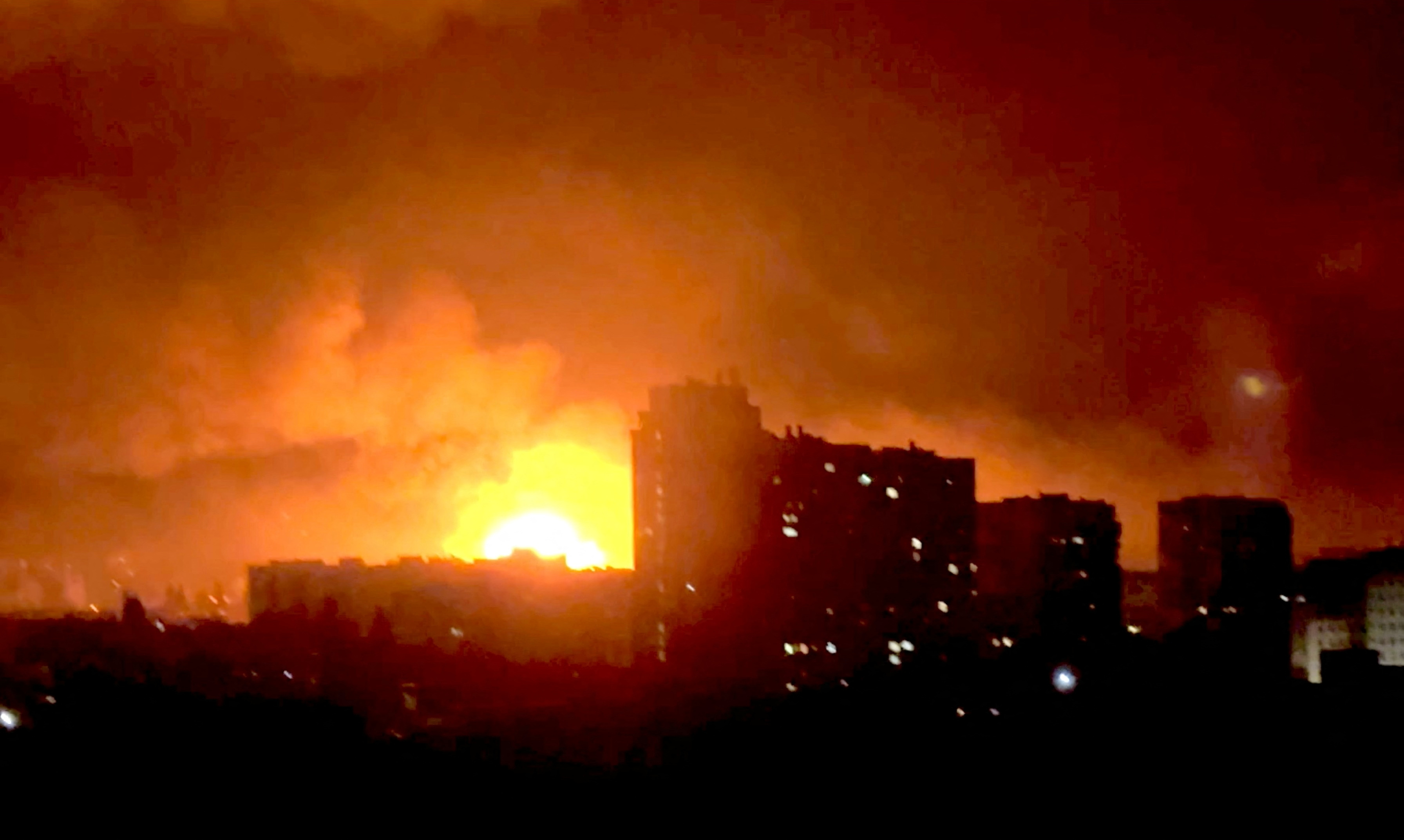 Russian drone attack in Odesa