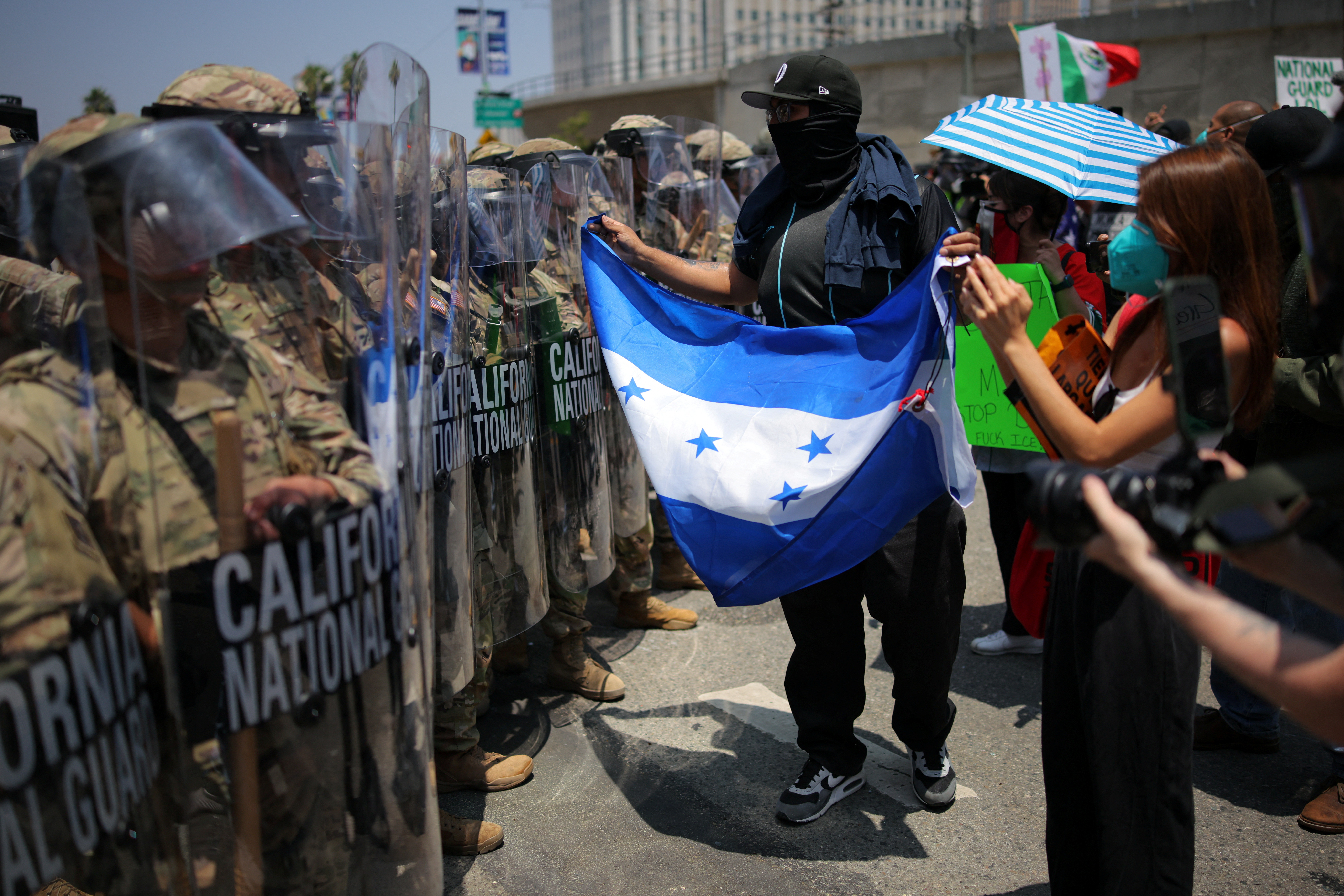 Sukob prosvjednika i pripadnika Nacionalne garde u LA-ju