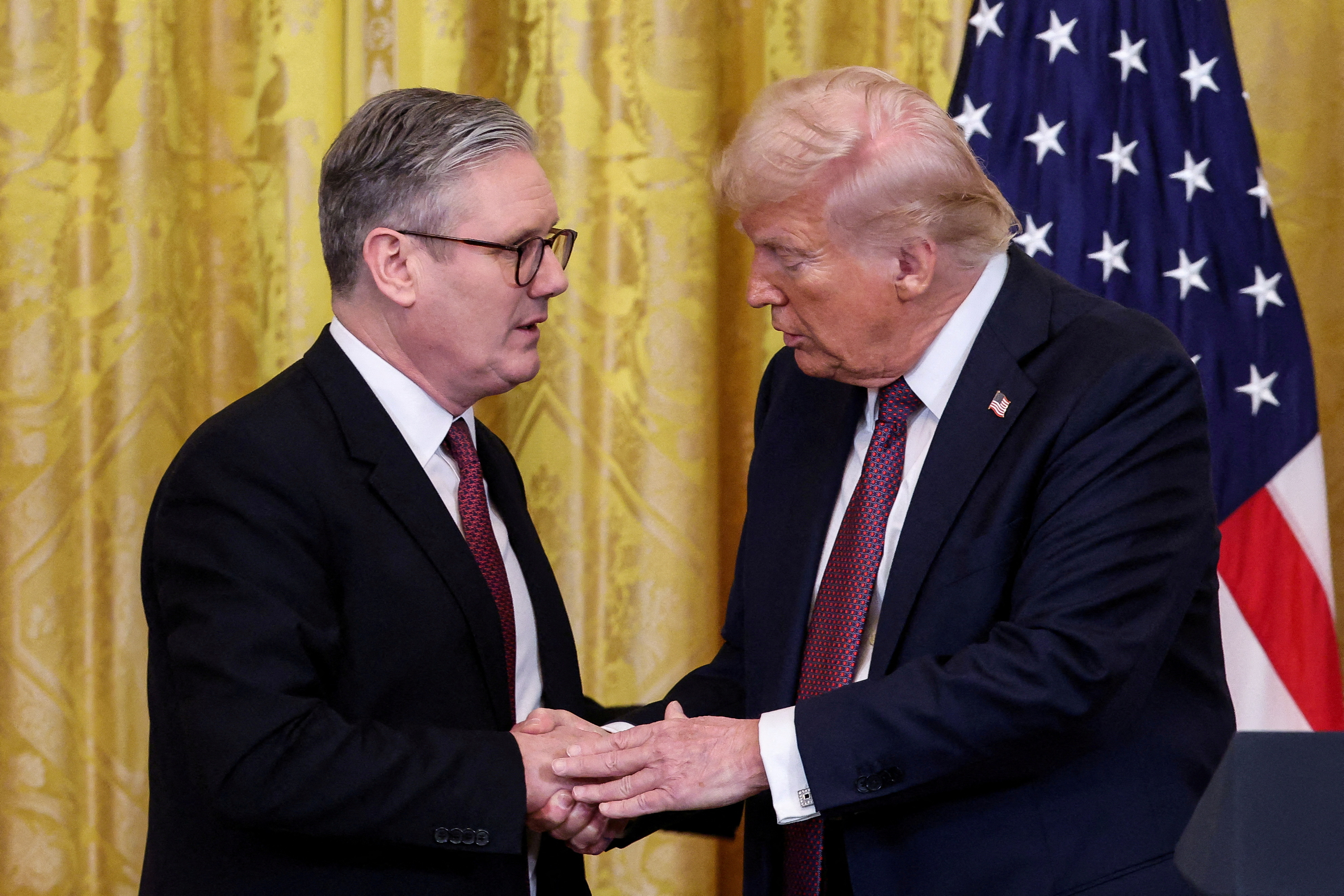 Keir Starmer and Donald Trump -REUTERS 15.7.2025.