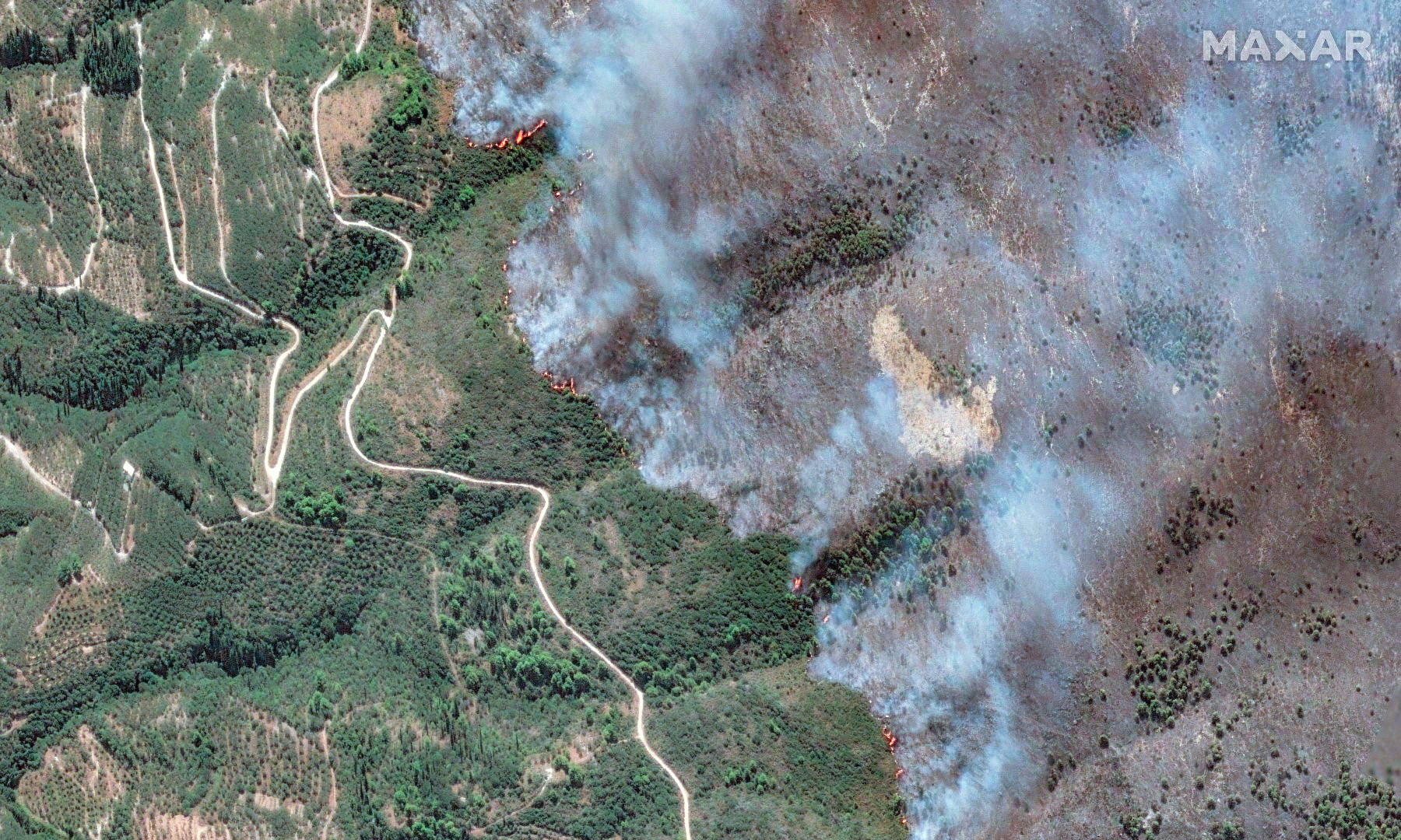 Reuters_14.08.2025. požari satelitska slika