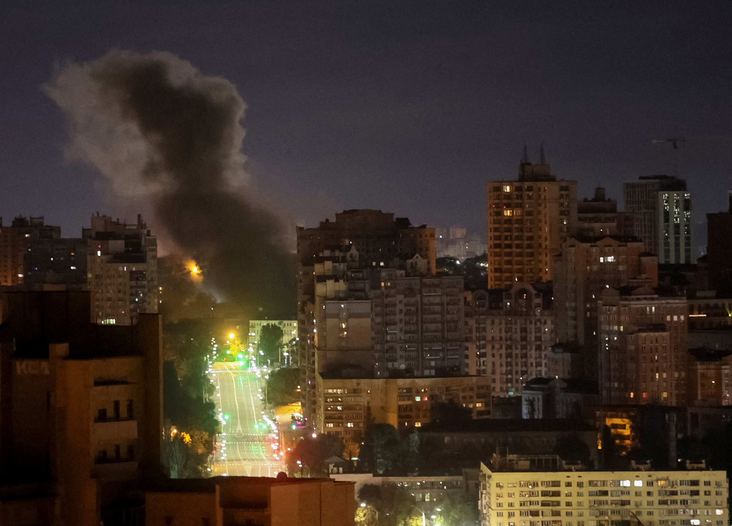 dim iznad kijeva nakon ruskog napada