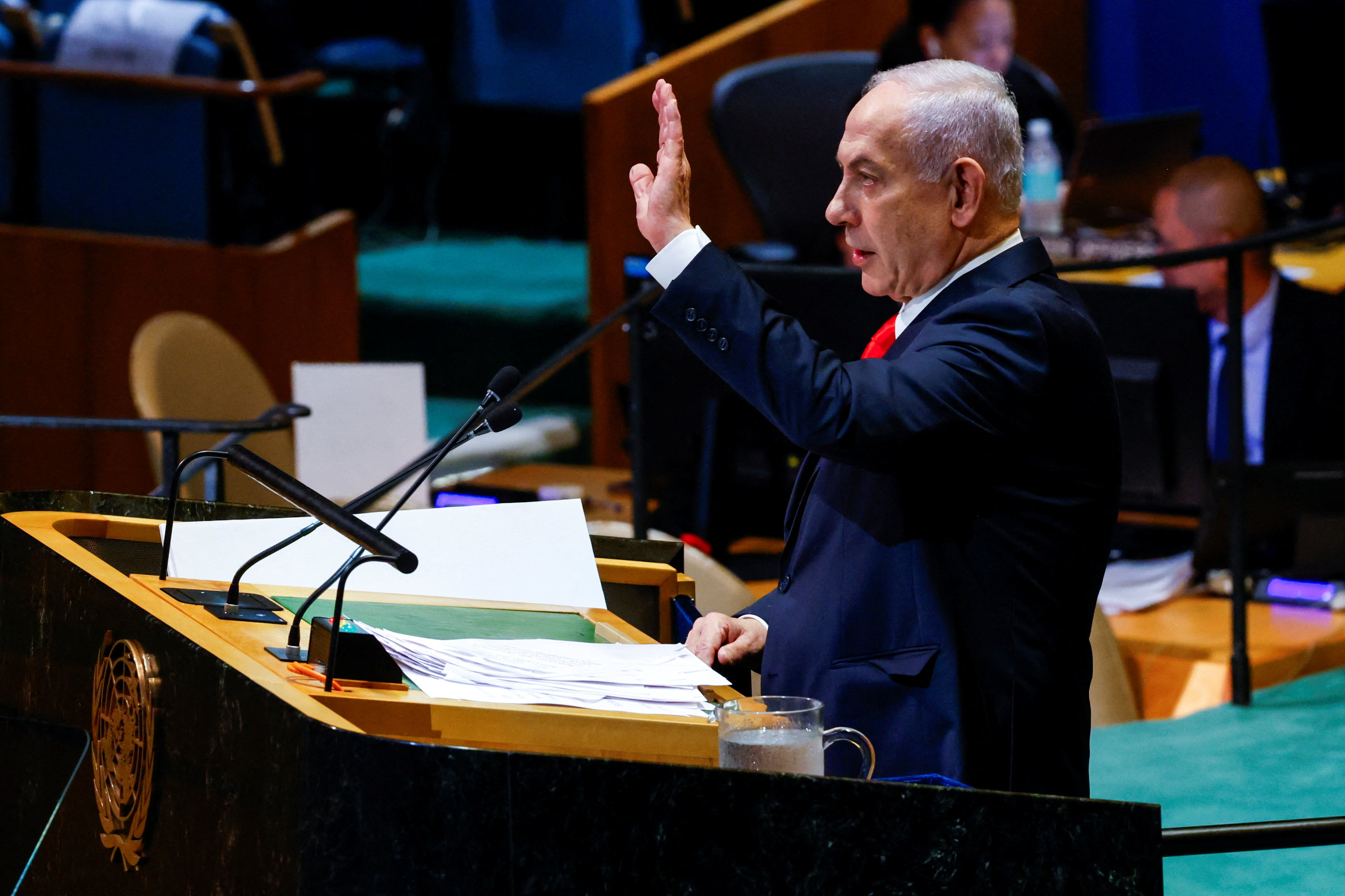 Benjamin Netanyahu  - reuters 26.9.2025.