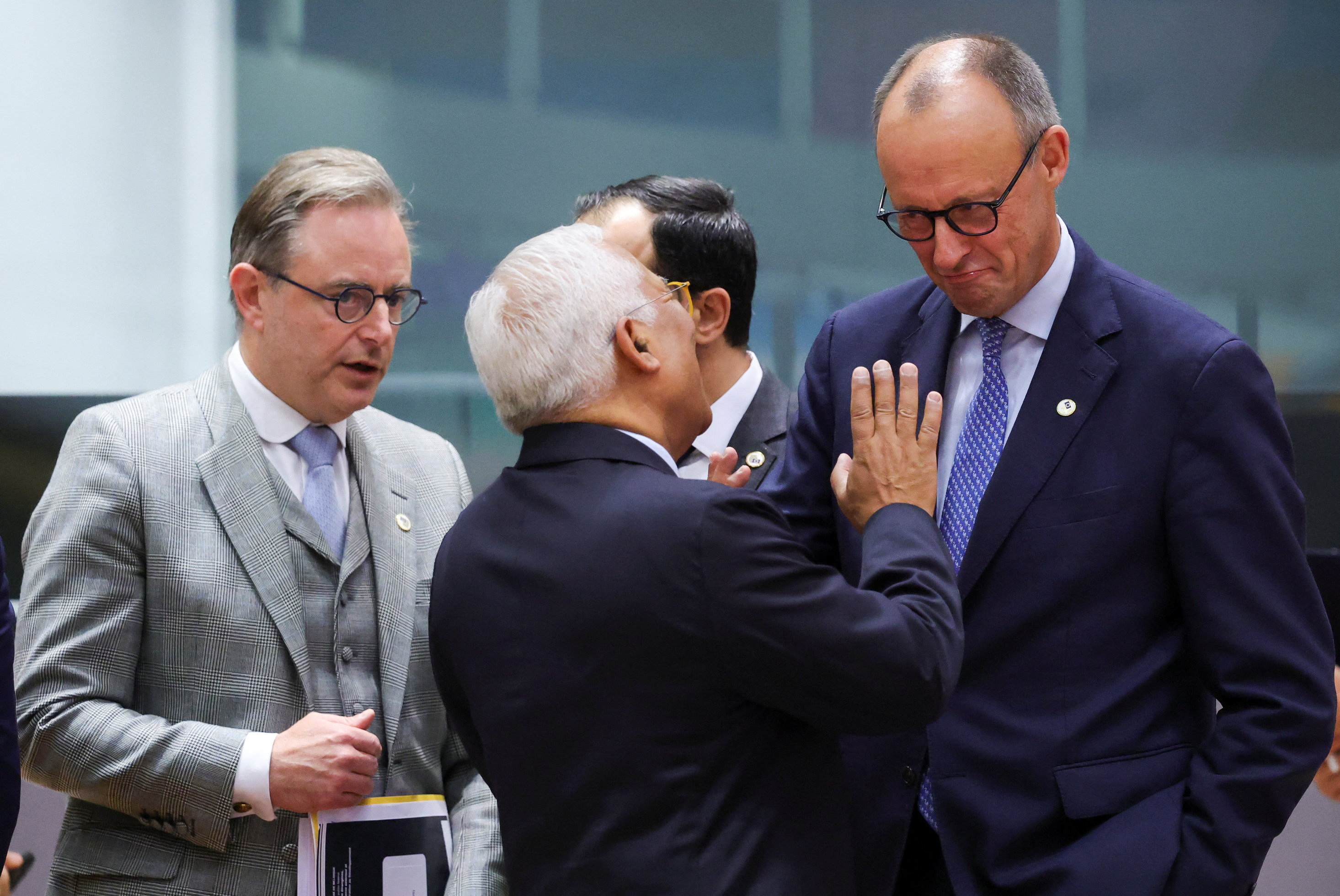 Bart De Wever and  Friedrich Merz