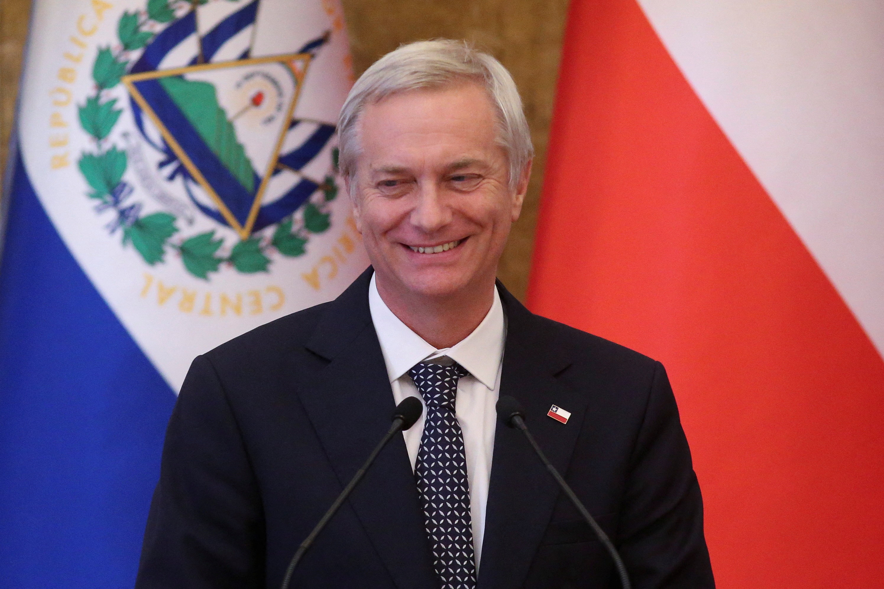 Chile's President-elect Jose Antonio Kast speaks during a press conference with El Salvador's President Nayib Bukele (not pictured) at the Presidential House in San Salvador, El Salvador January 30, 2026