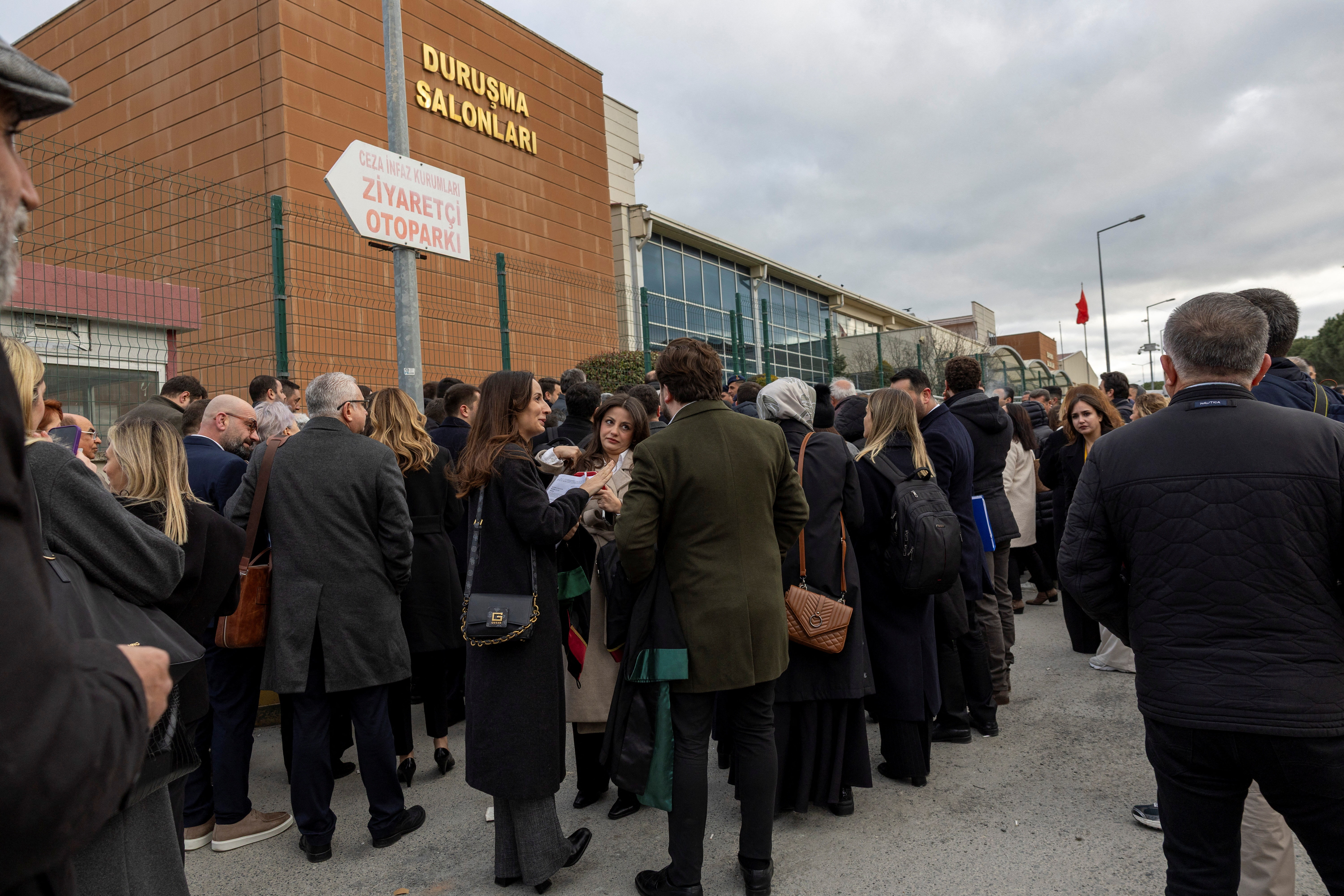 rial of Ekrem Imamoglu, the jailed mayor of Istanbu during his first hearing, March 9, 2026. REUTERS/Umit Bektas