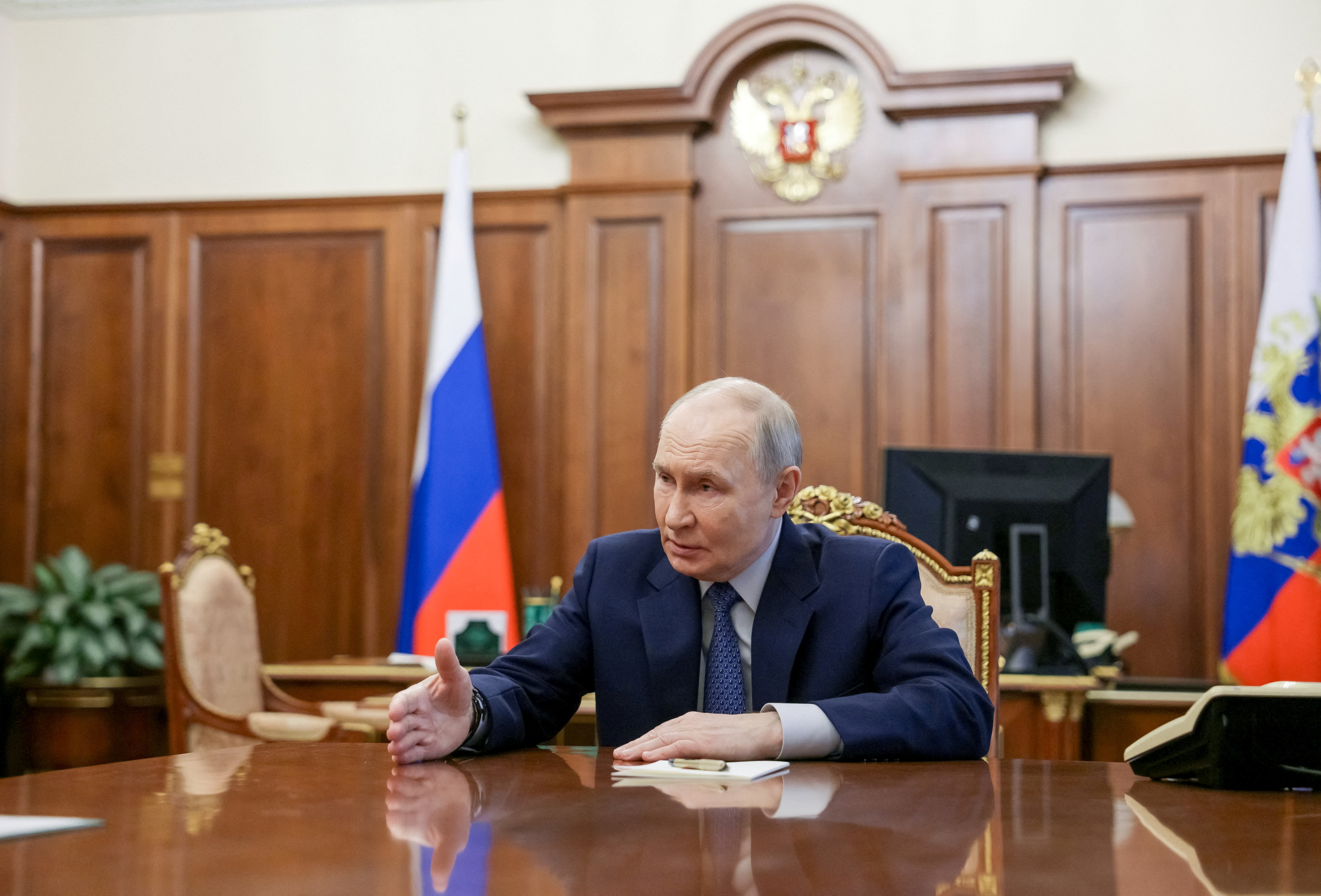 Russian President Vladimir Putin. Sputnik/Gavriil Grigorov/Pool via REUTERS ATTENTION EDITORS - THIS IMAGE WAS PROVIDED BY A THIRD PARTY.