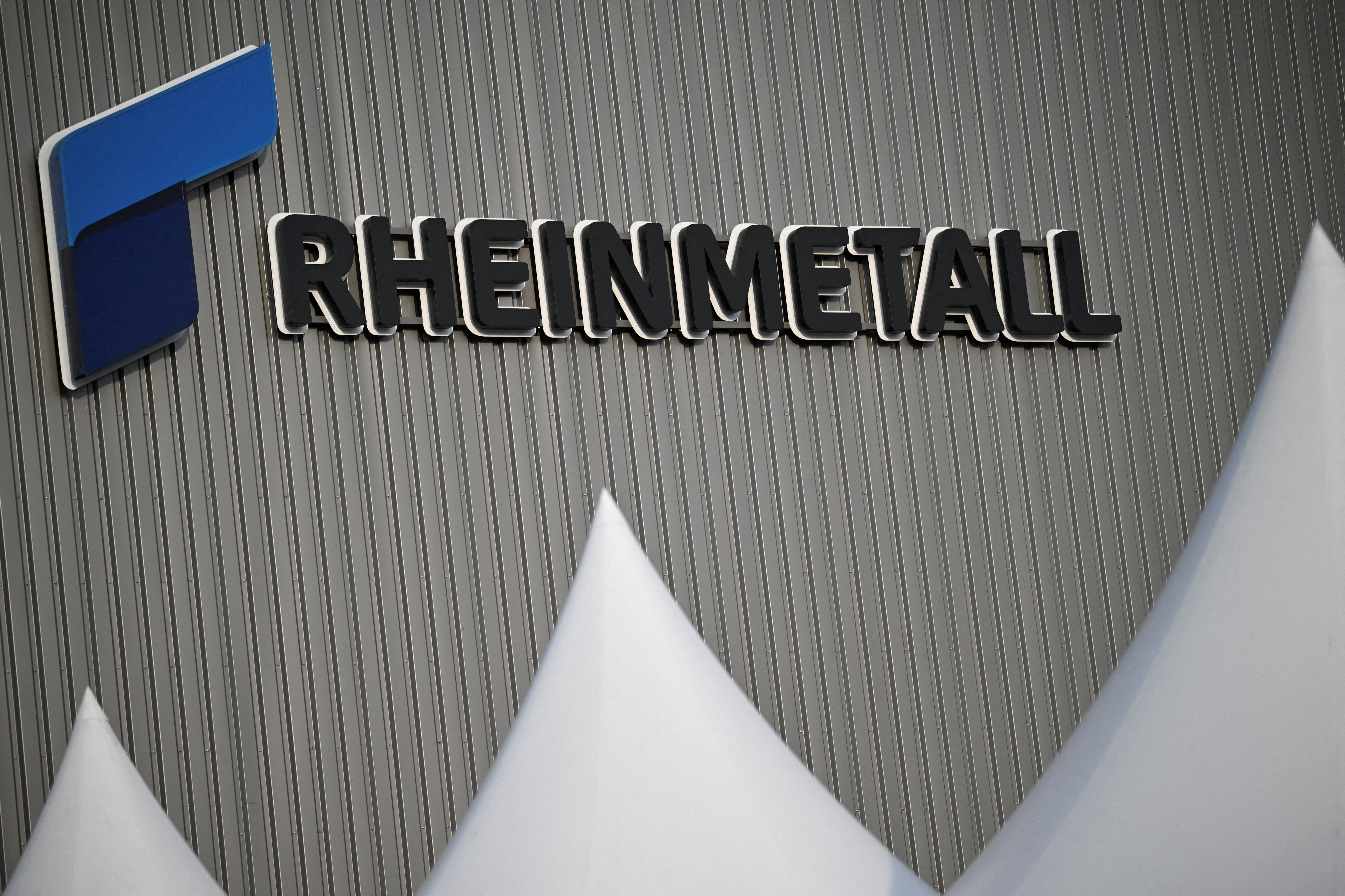 Logo of the ammunition maker Rheinmetall REUTERS/Annegret Hilse/File Photo
