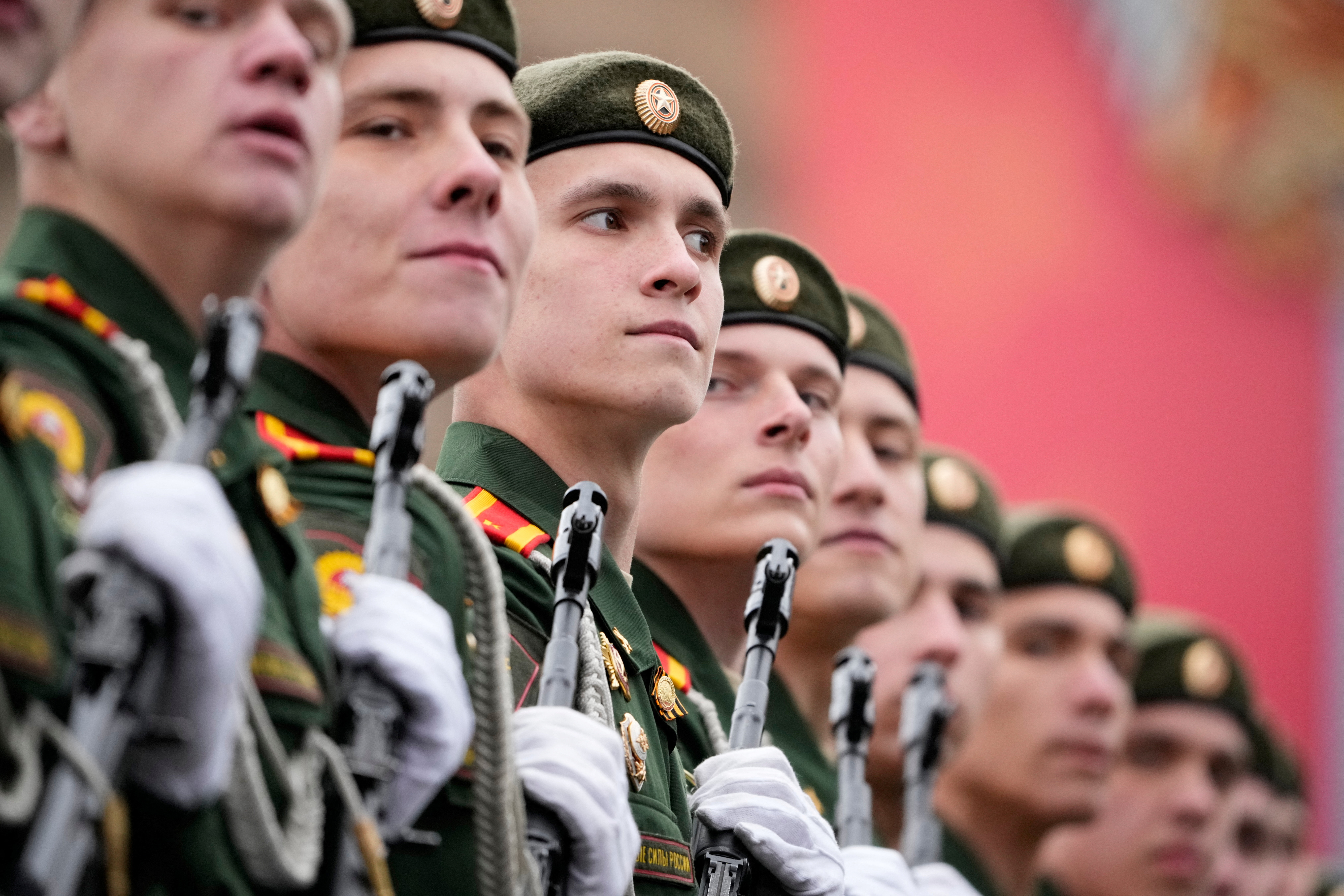 Russian servicemen Pavel Bednyakov/Pool via REUTERS