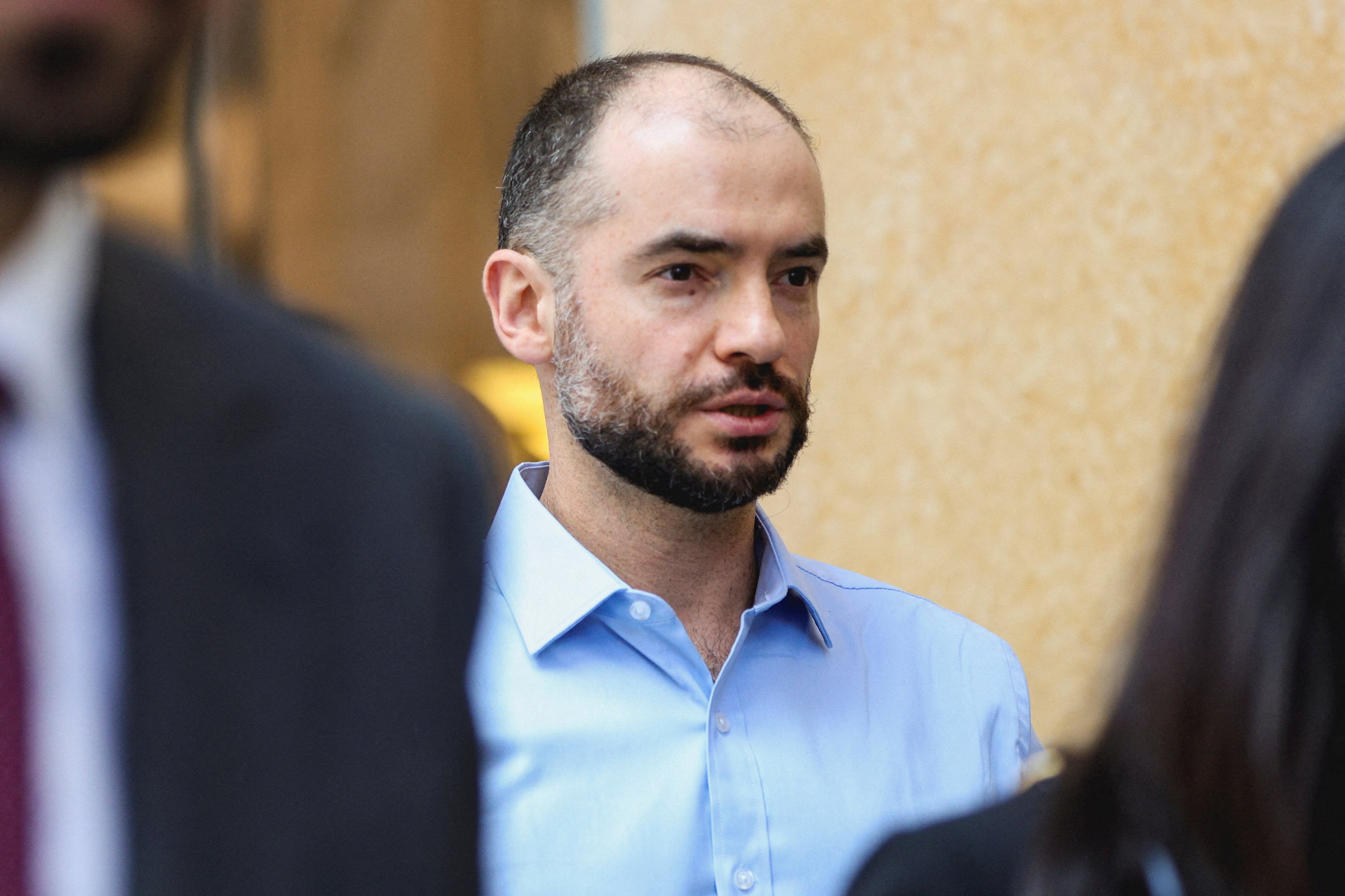 FILE PHOTO: OpenAI co-founder Ilya Sutskever exits a U.S. federal courthouse as the trial in Elon Musk's lawsuit over OpenAI's for-profit conversion continues, in Oakland, California, U.S., May 11, 2026. REUTERS/Manuel Orbegozo/File Photo