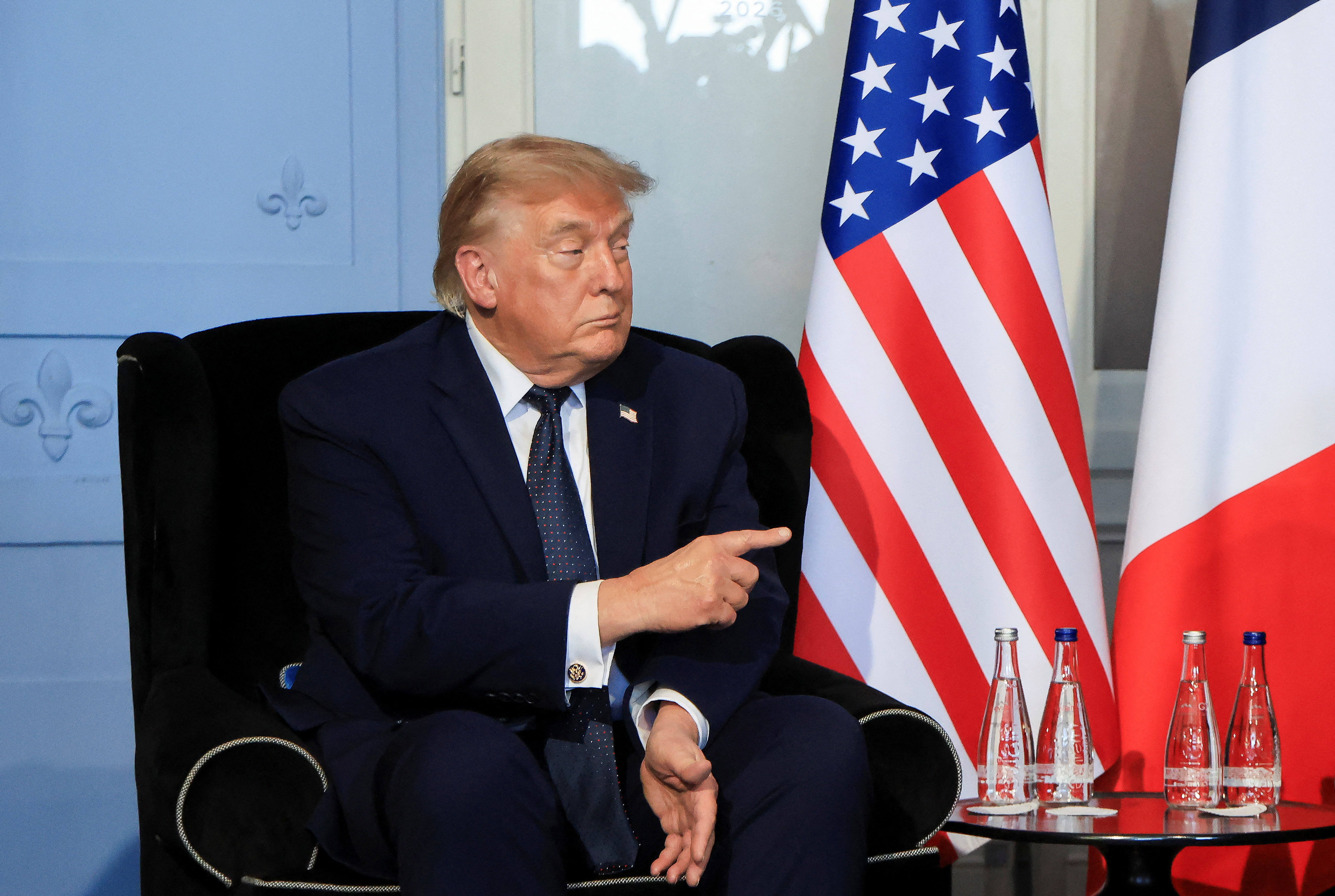 US President Donald Trump  LUDOVIC MARIN/Pool via REUTERS