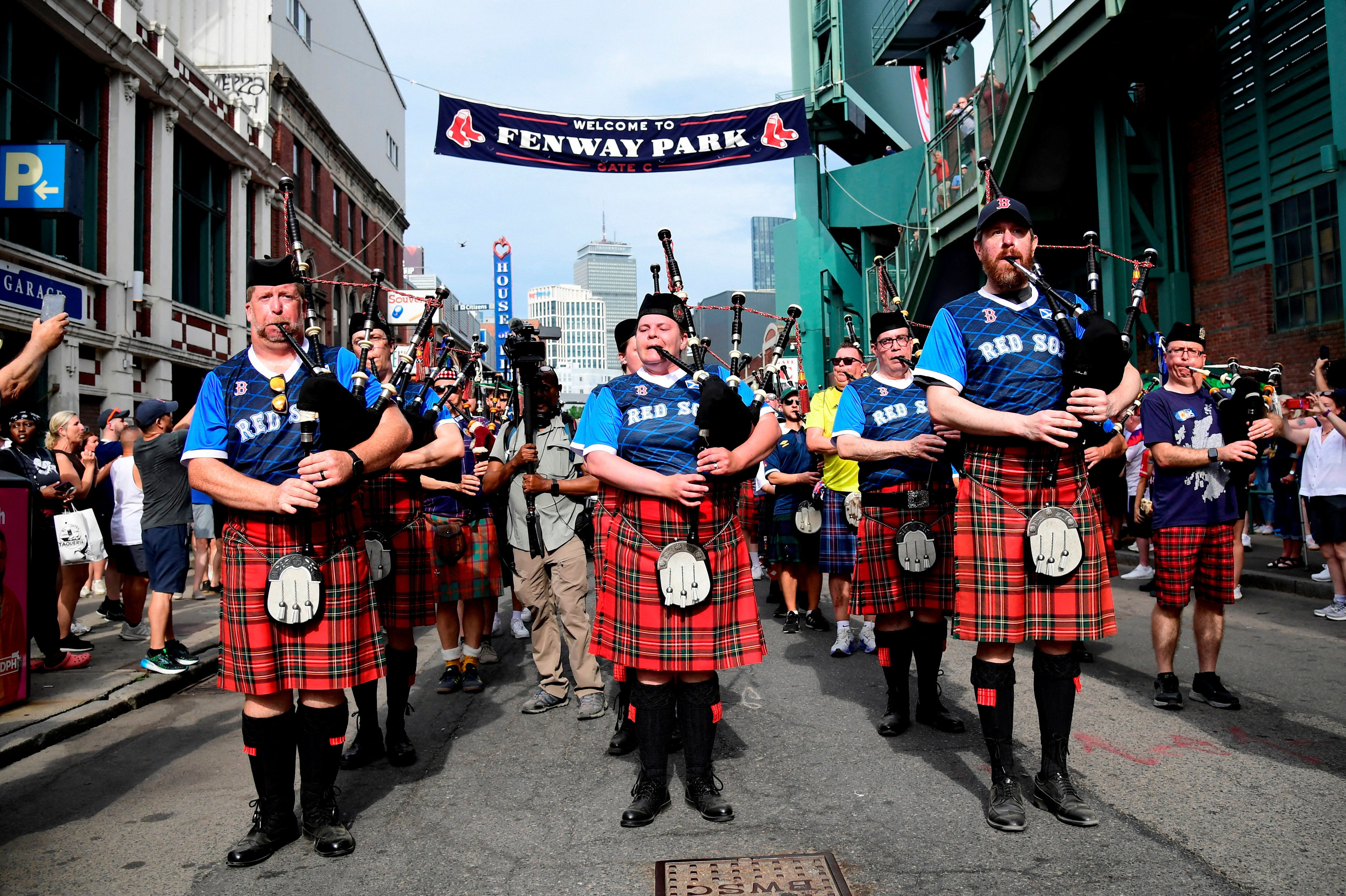 Soccer Football - FIFA World Cup 2026 - Scotland's Tartan Army march to Boston's Fenway Park baseball stadium - Boston, Massachusetts, U.S.