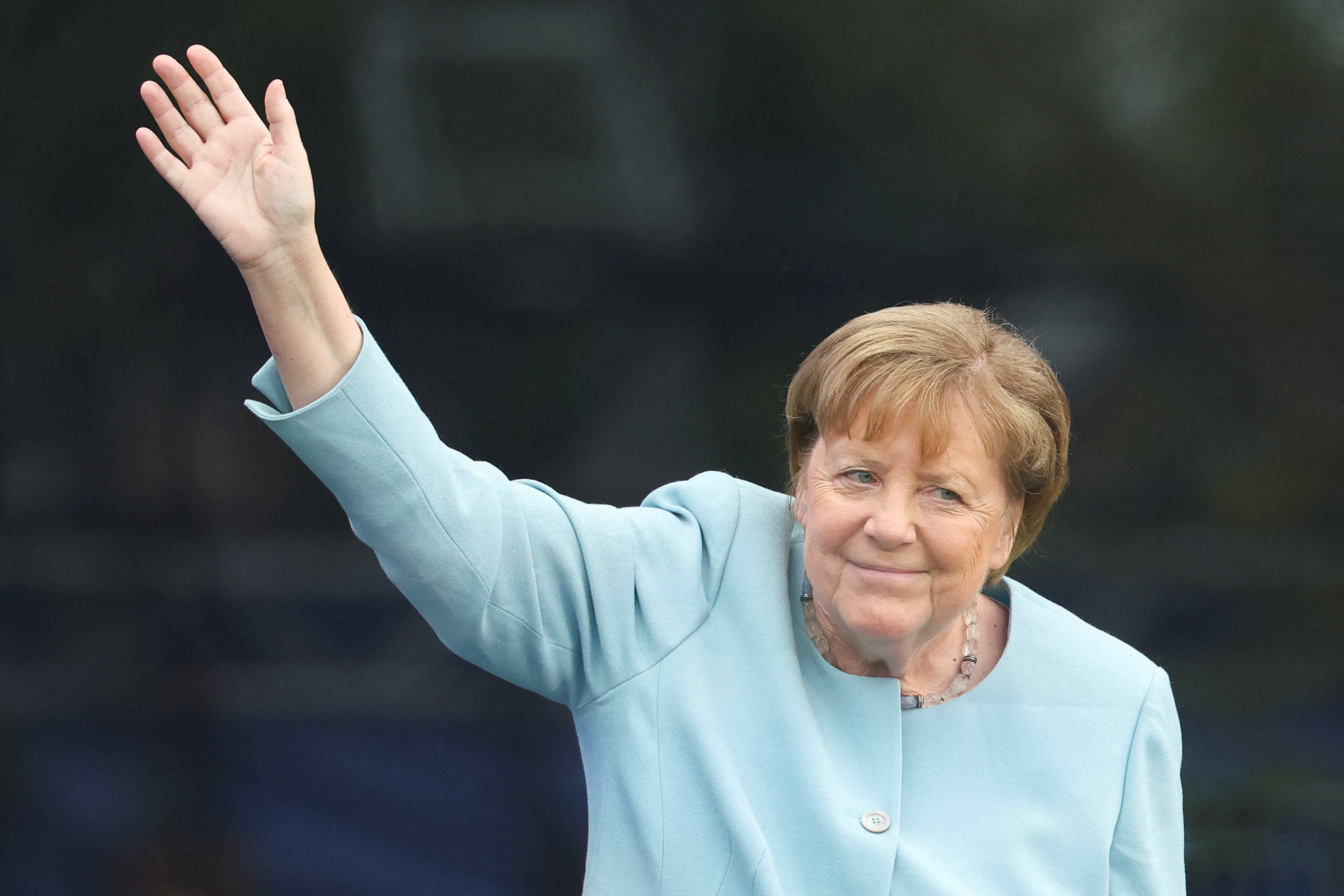 Former German Chancellor Angela Merkel. REUTERS/Brendan McDermid