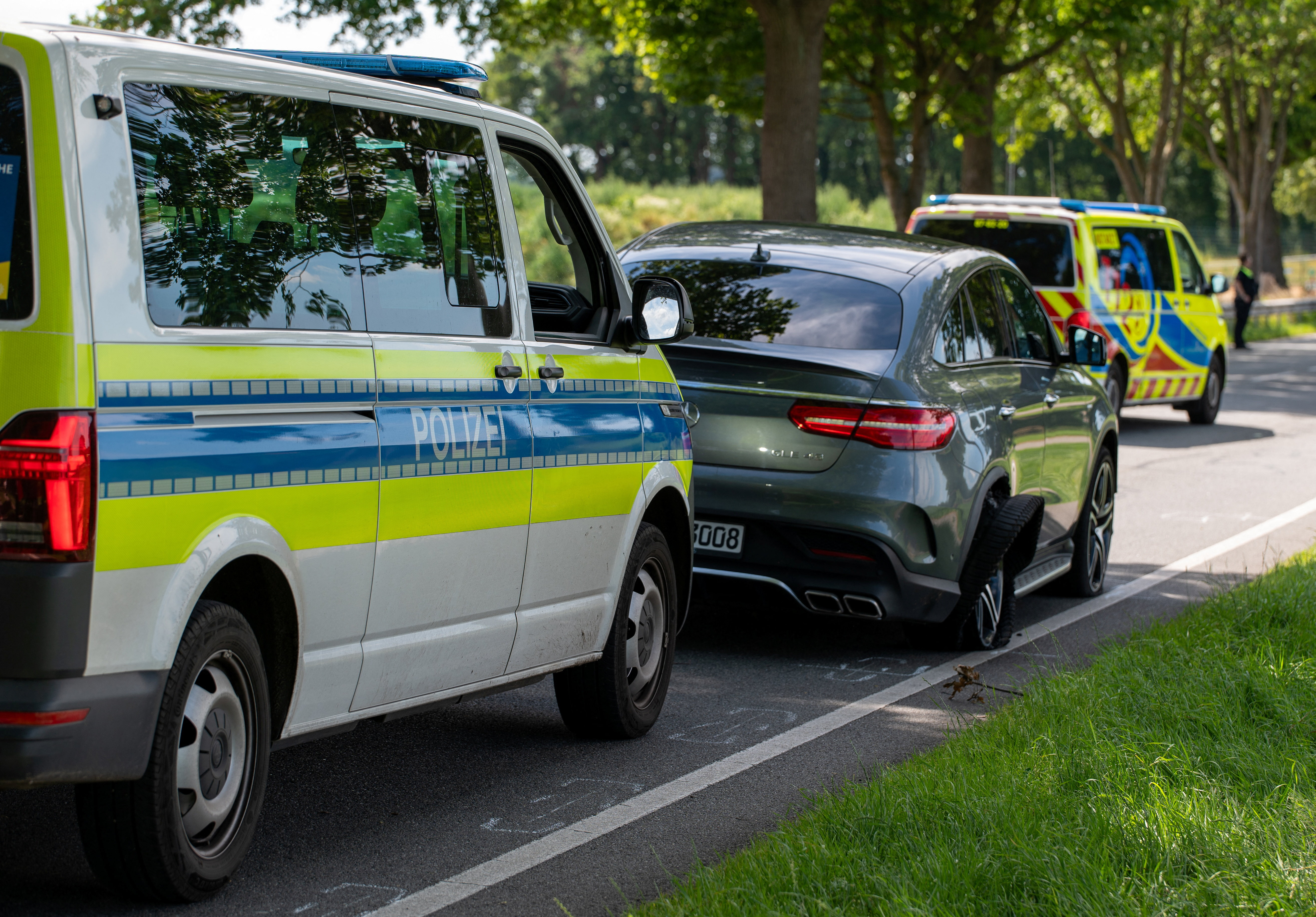 A police car.   NEWS5 via REUTERS    THIS IMAGE HAS BEEN SUPPLIED BY A THIRD PARTY