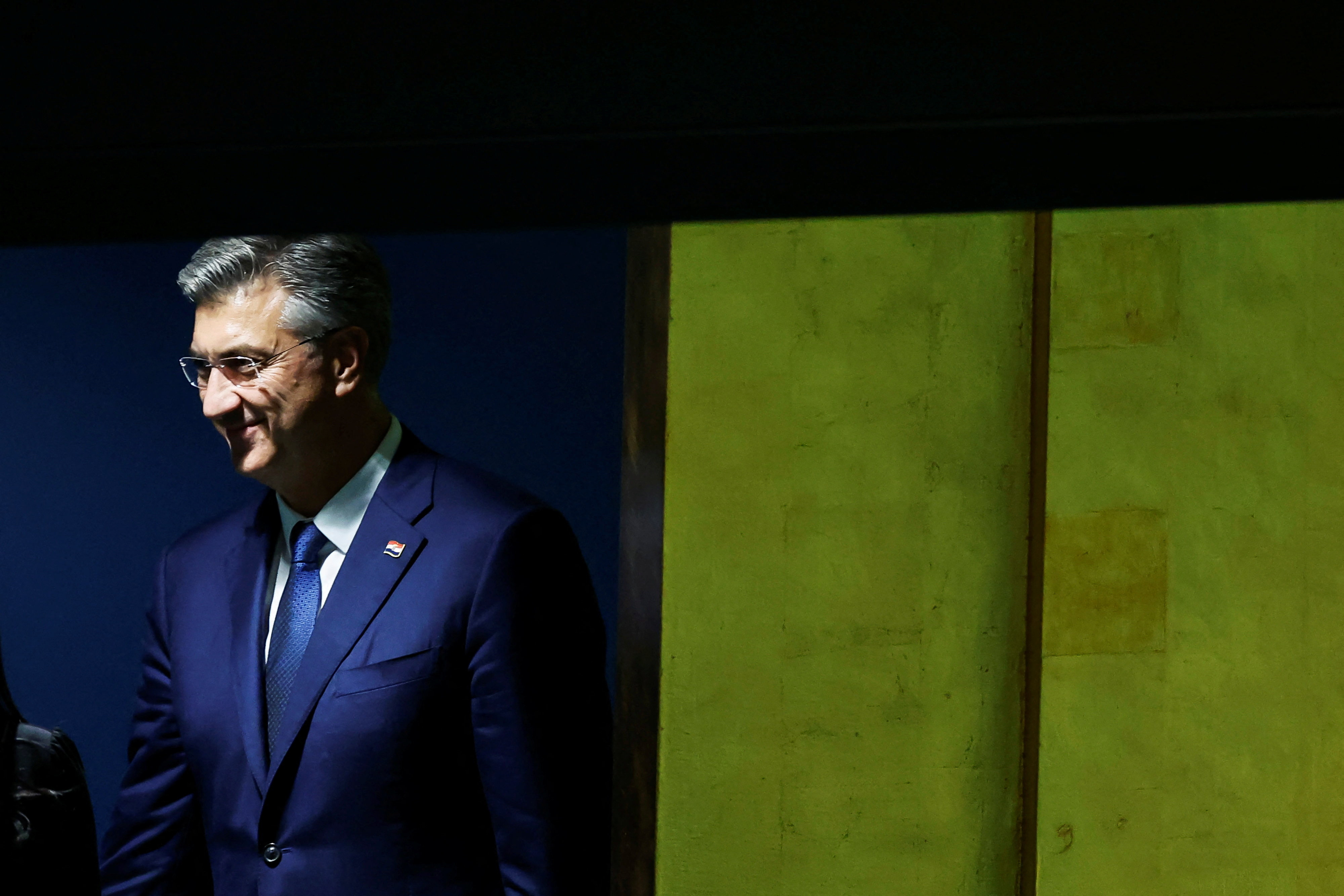 Croatia's Prime Minister Andrej Plenkovic arrives to address the 81st United Nations General Assembly at UN headquarters in New York City, US, September 22, 2026.