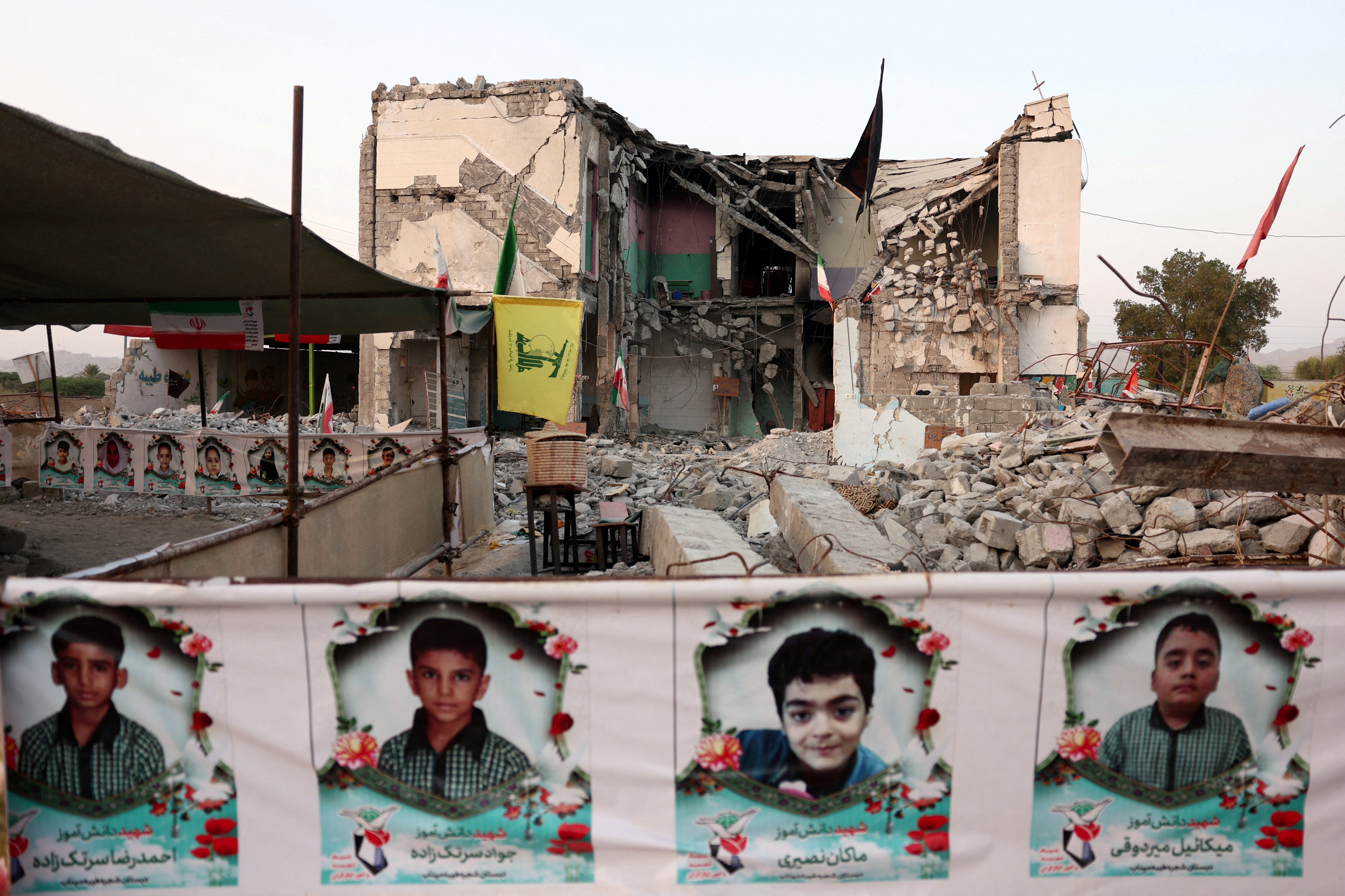 FILE PHOTO: The Minab school, which was damaged in a strike on February 28, in Minab, Iran, August 27, 2026.