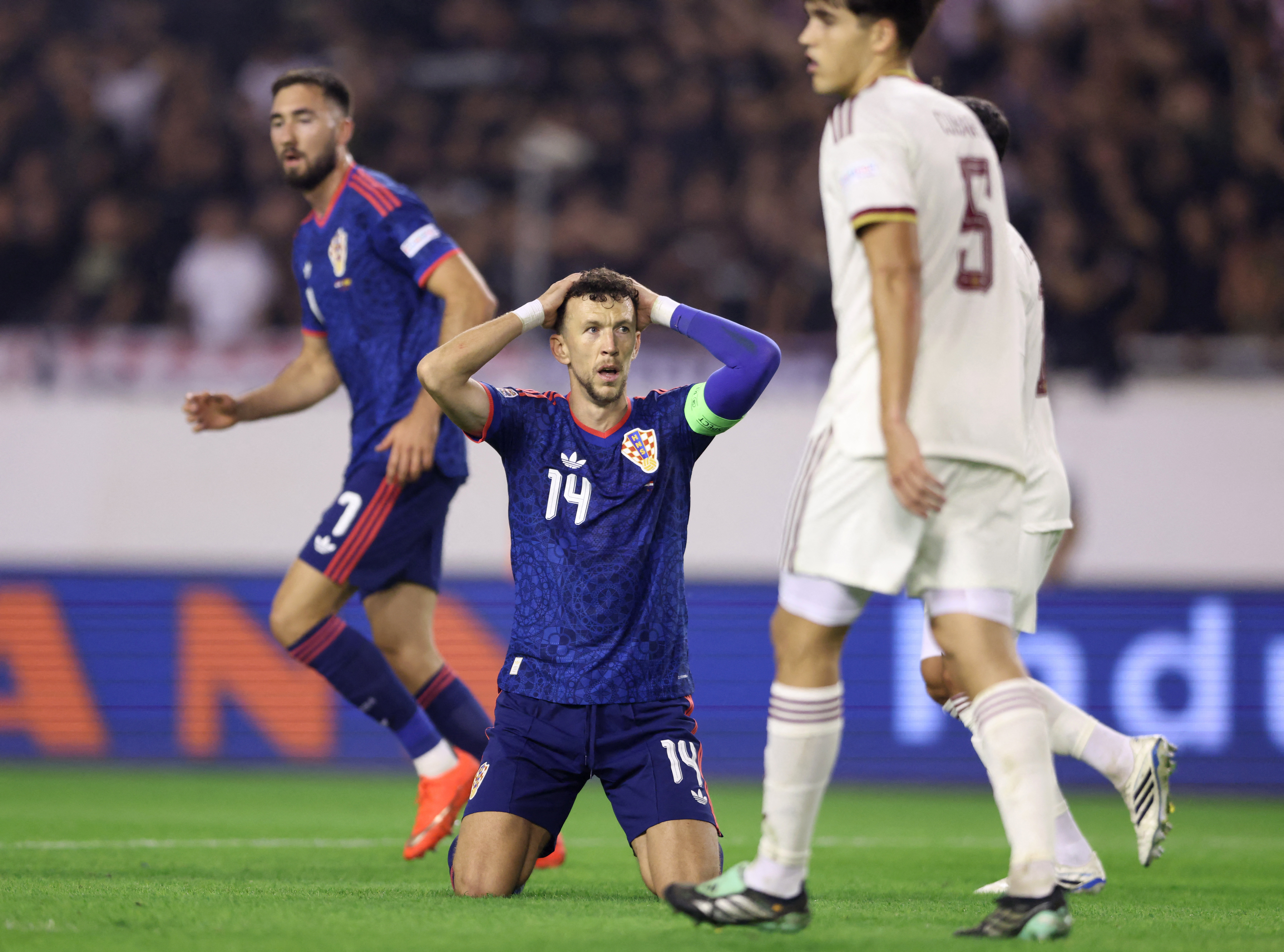 Soccer Football - Nations League - A3 - Croatia v Spain - Stadion Poljud, Split, Croatia - October 6, 2026 Croatia's Ivan Perisic reacts after a missed chance REUTERS/Antonio Bronic