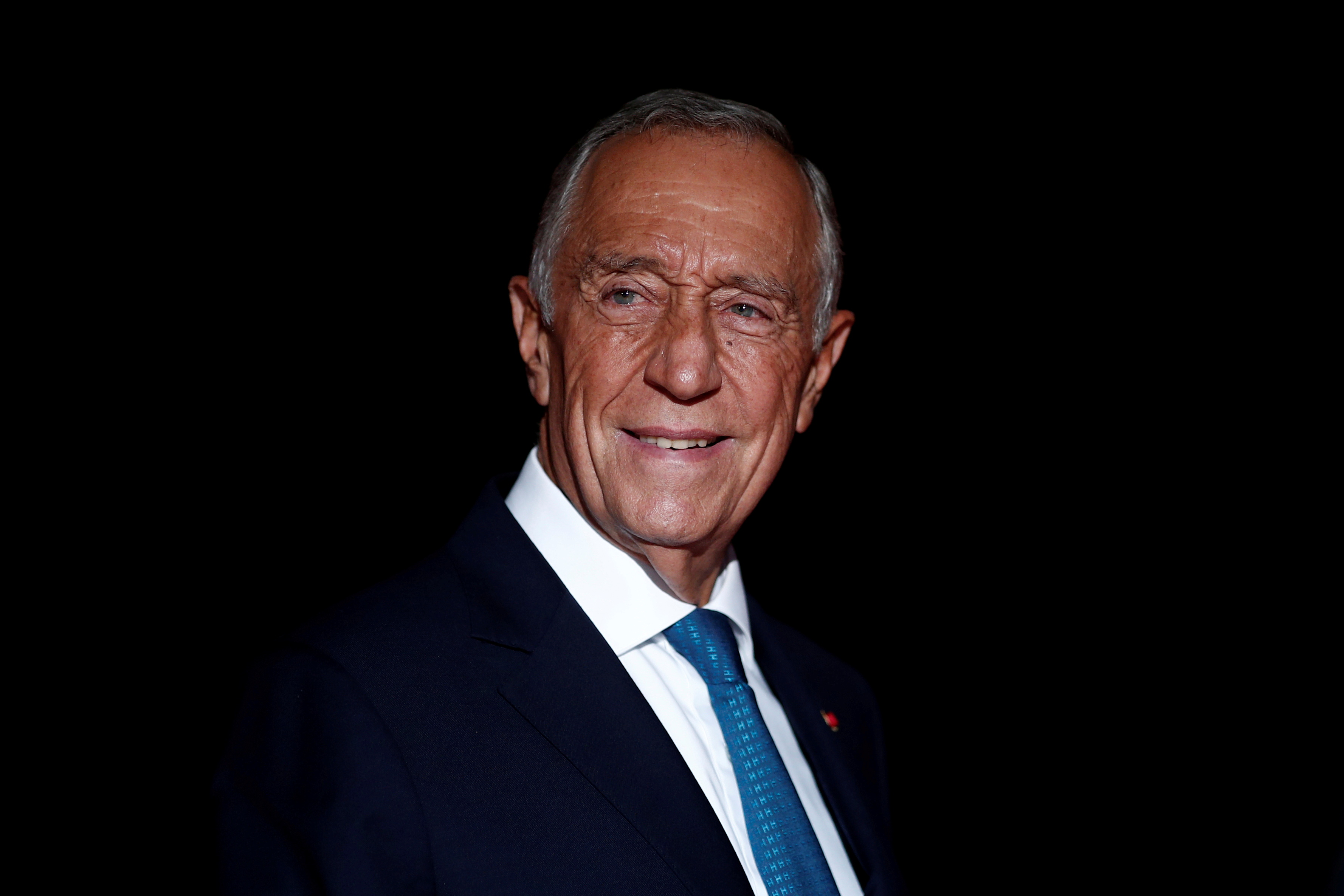 FILE PHOTO: Portugal's President Marcelo Rebelo de Sousa arrives to attend a visit and a dinner at the Orsay Museum in Paris