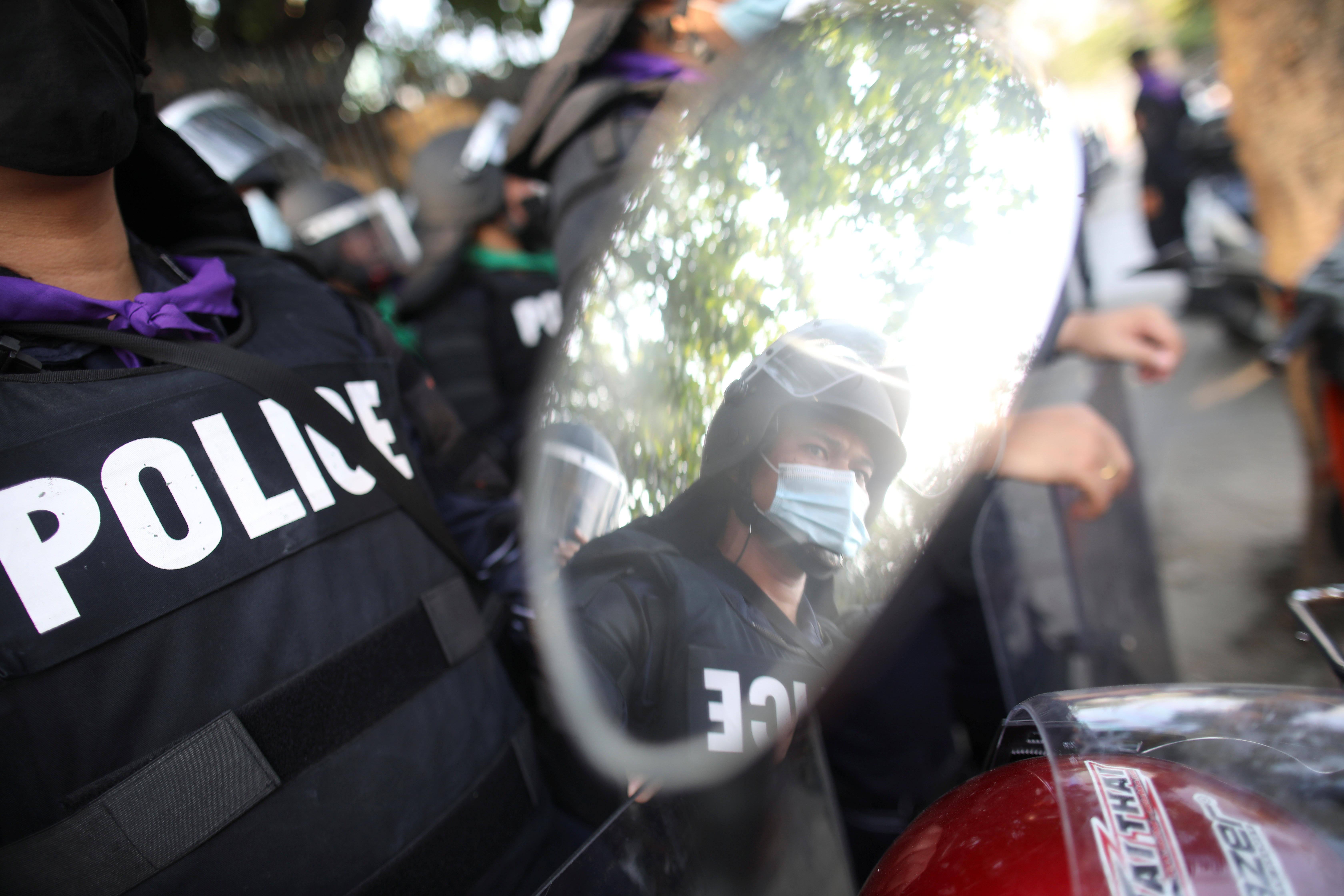 koronavirus, covid-19, prosvjed, policija, Pro-democracy activists protest in Bangkok
