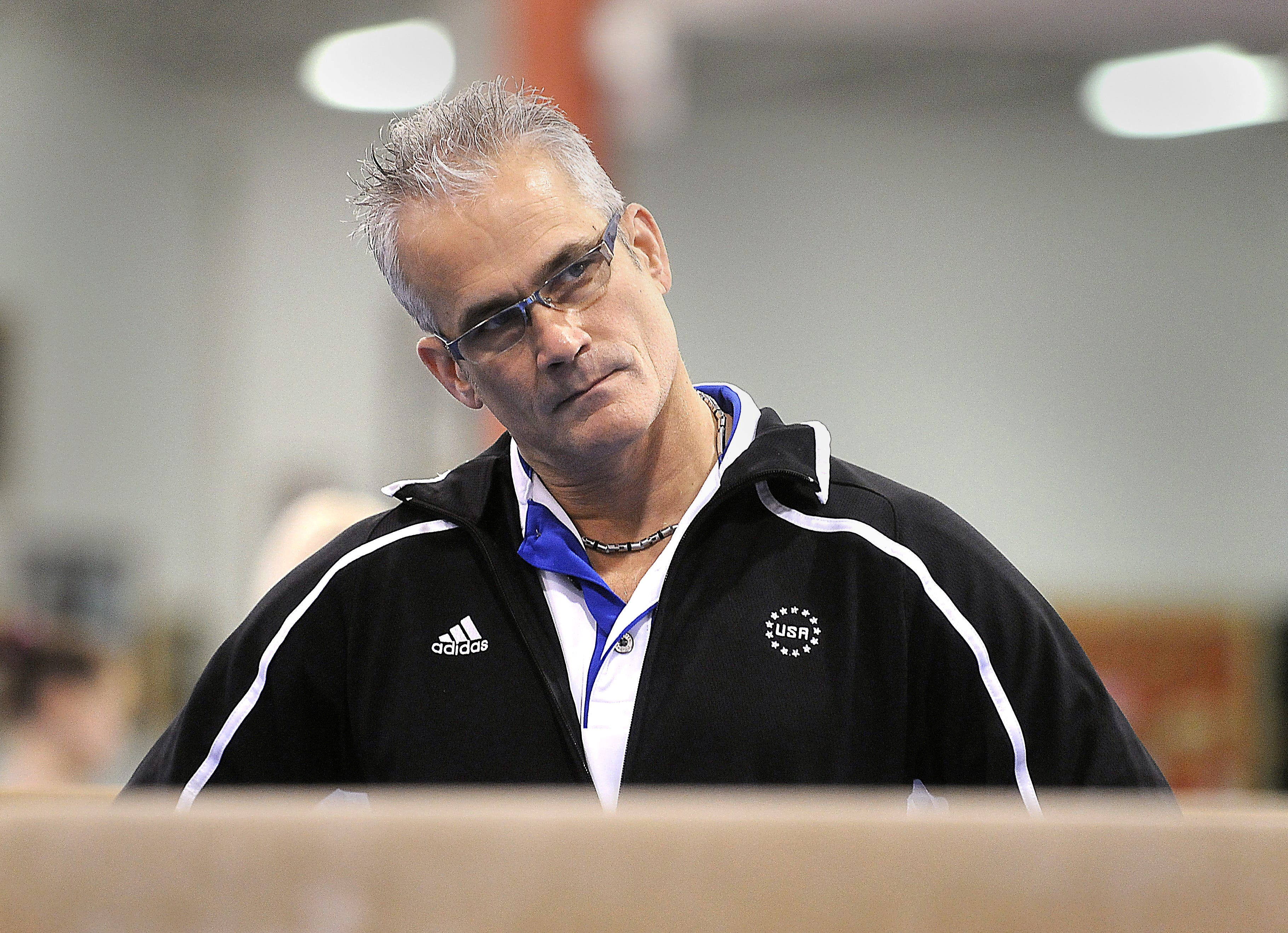 FILE PHOTO: Former U.S. Olympic gymnastics coach John Geddert has died by suicide.