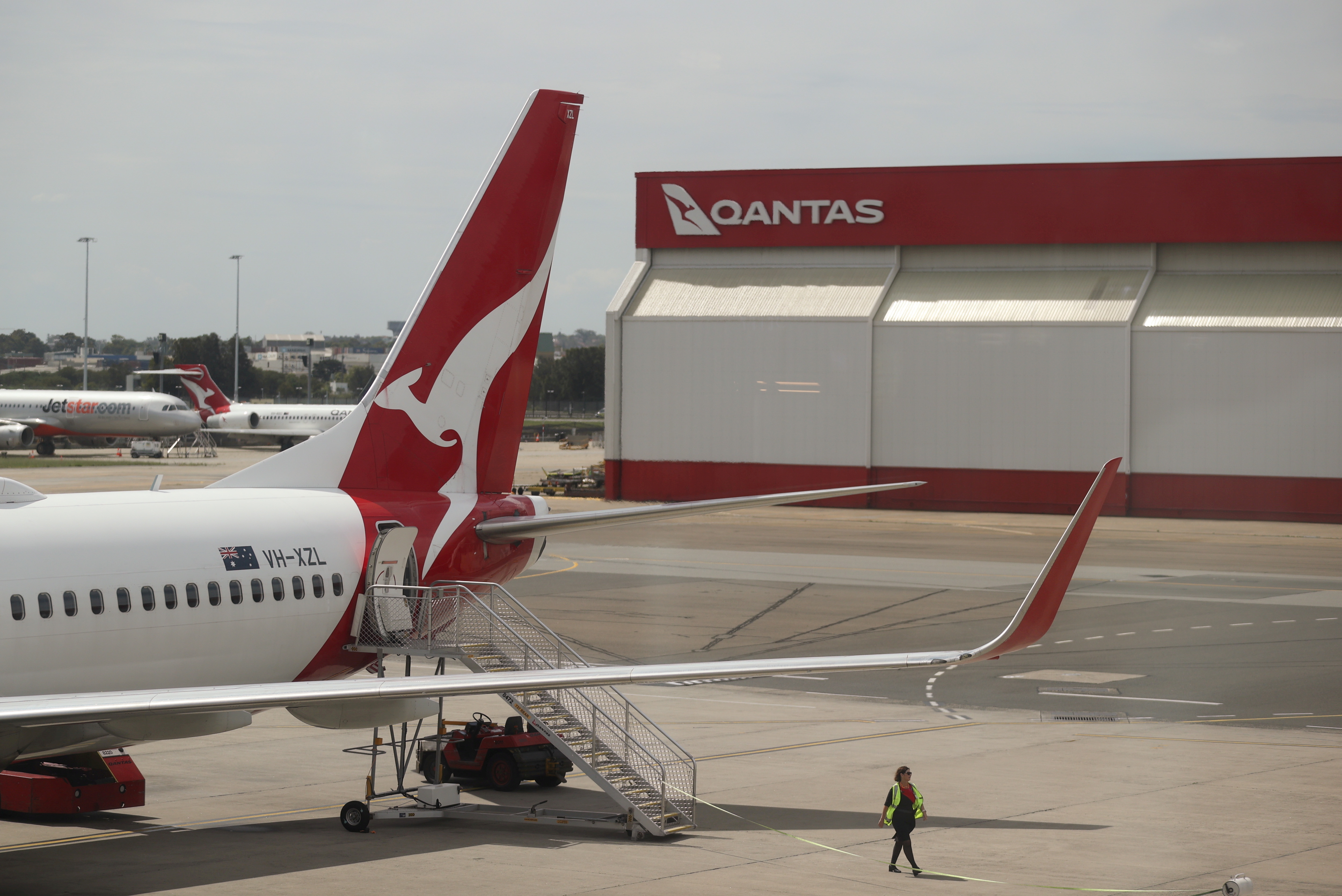 avion, qantas, australija