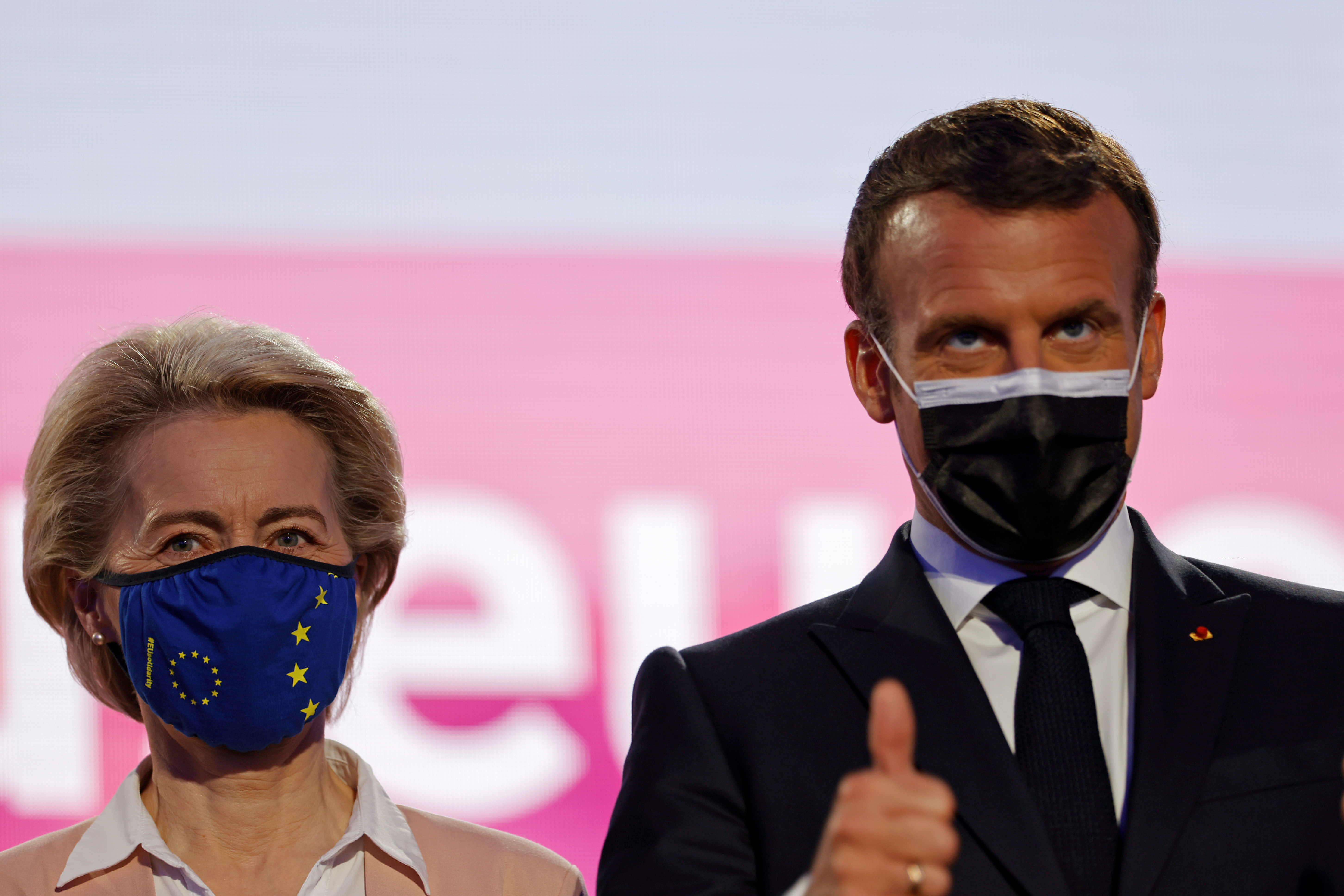 dan europe,  Ursula von der Leyen, Emmanuel Macron