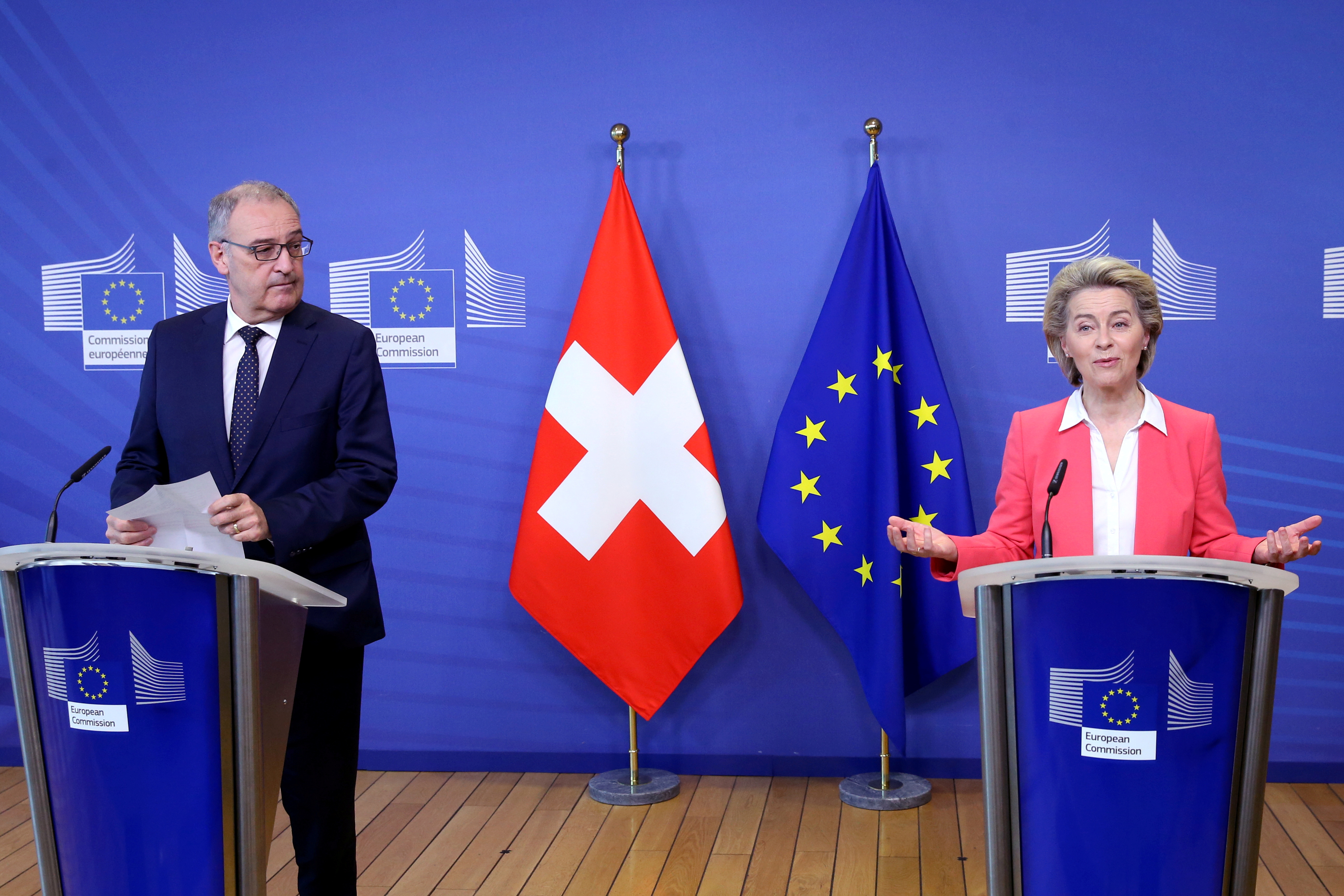 Guy Parmelin, ursula von der leyen