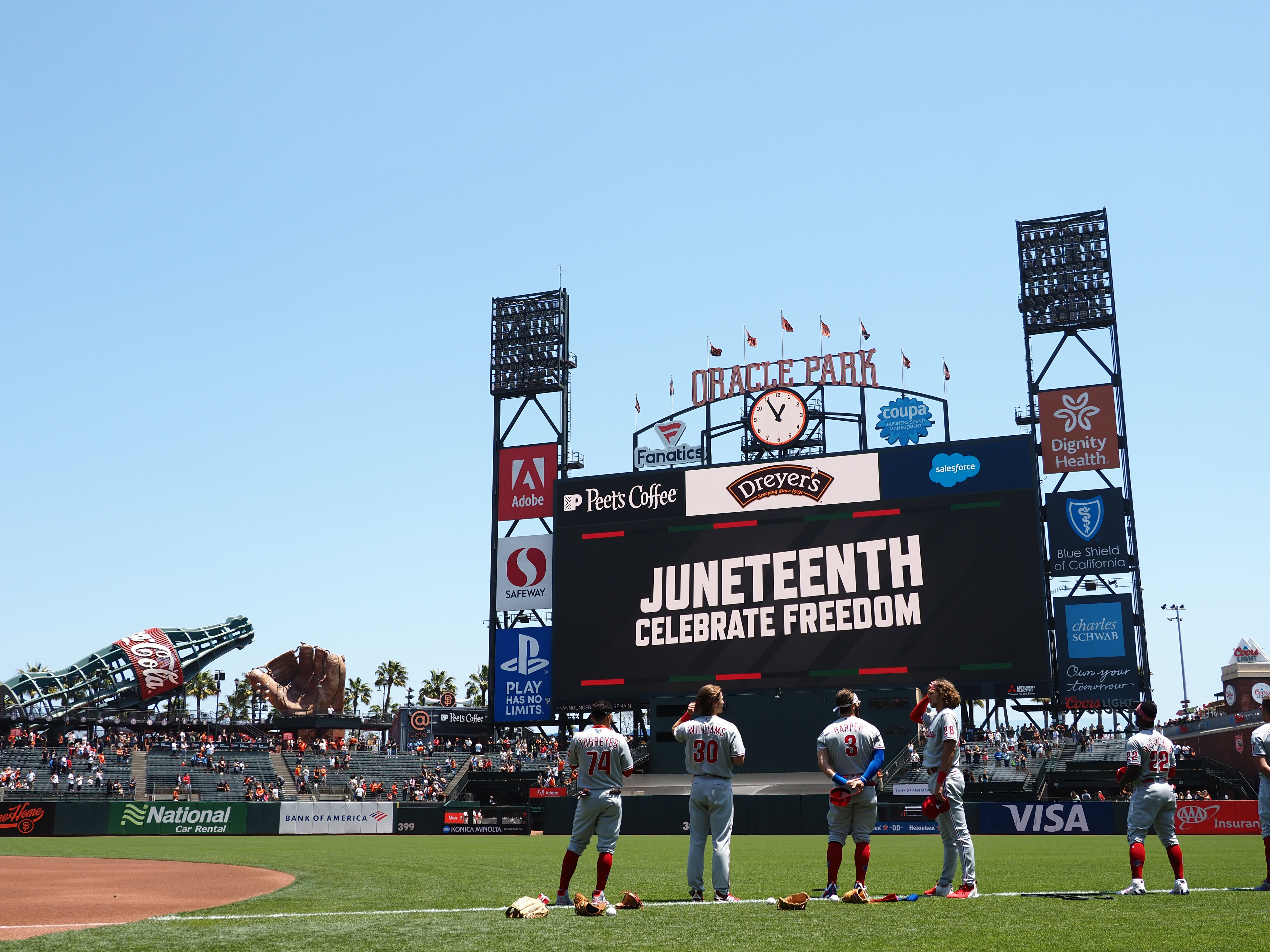 Juneteenth , MLB: Philadelphia Phillies at San Francisco Giants