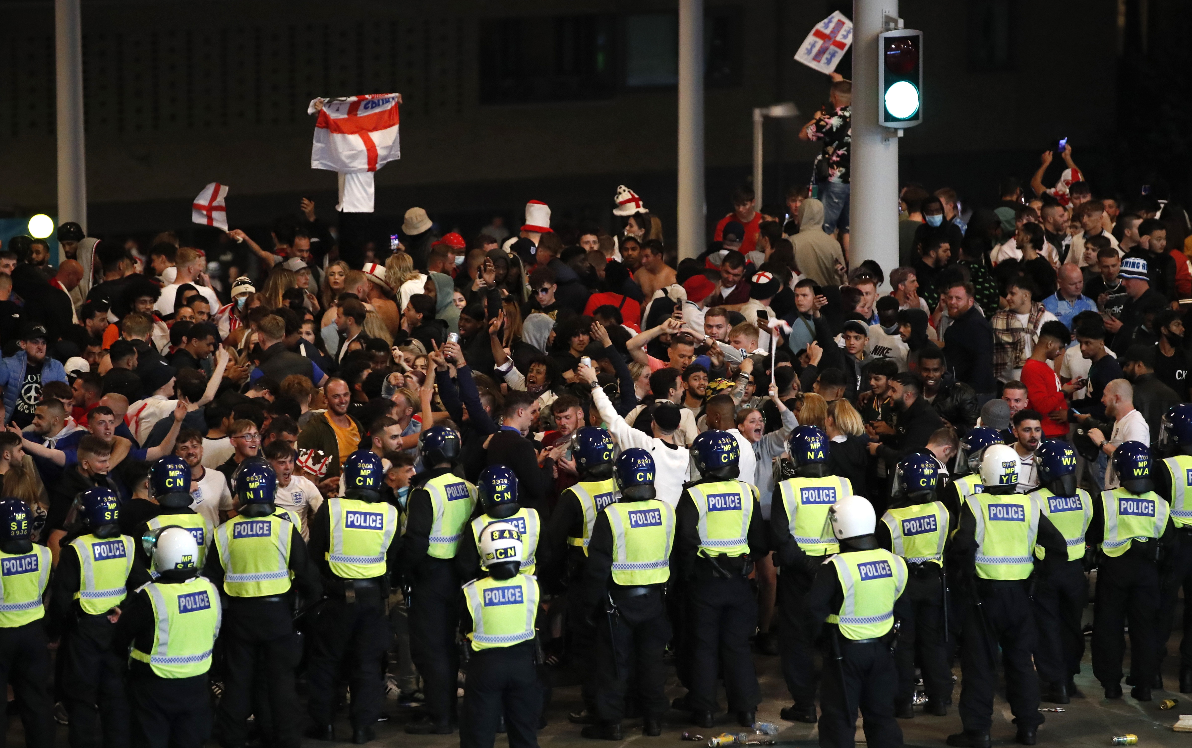 Euro 2020 - Final - Fans gather for Italy v England