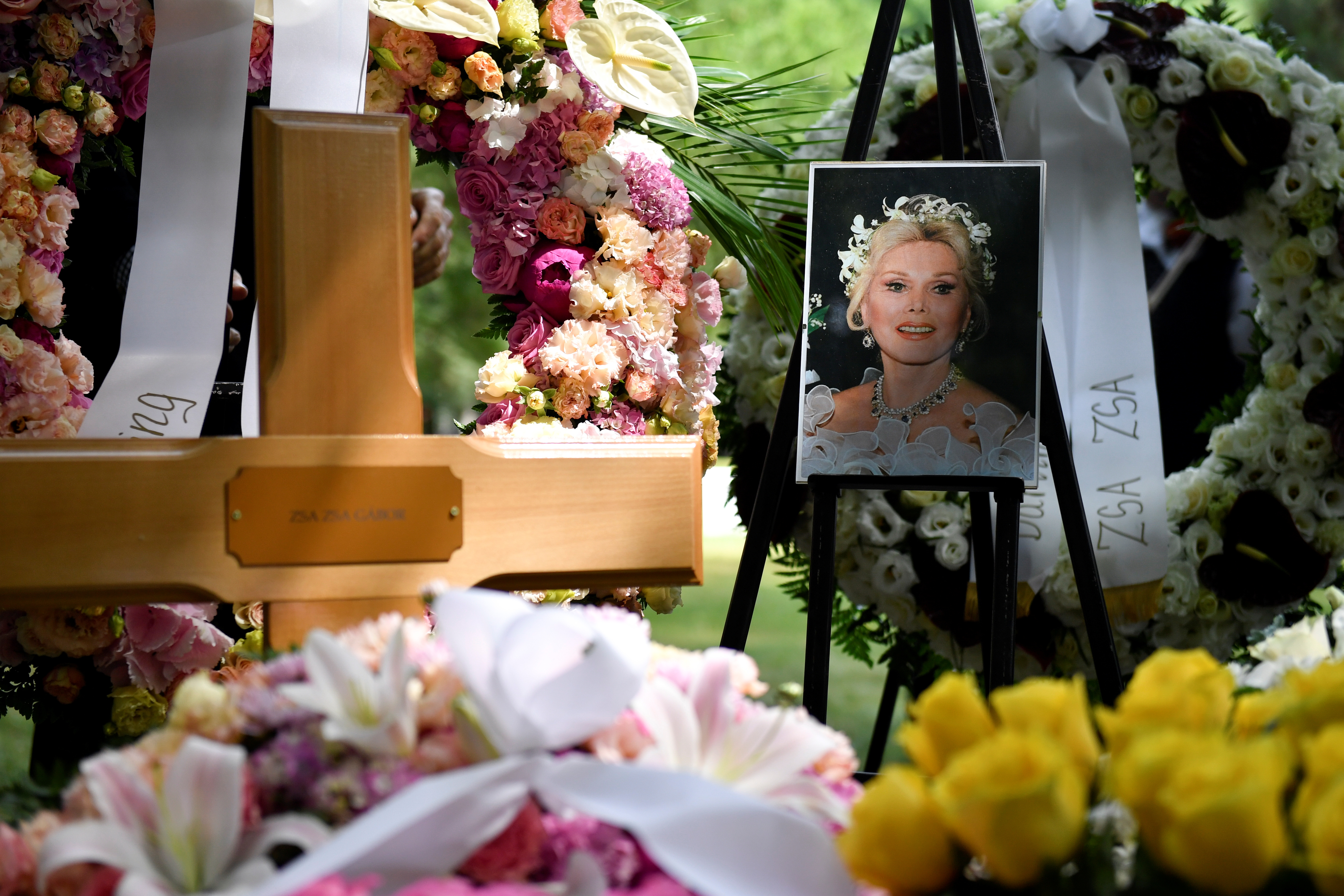 Hungarian-born actress Zsa Zsa Gabor is laid to rest in Budapest