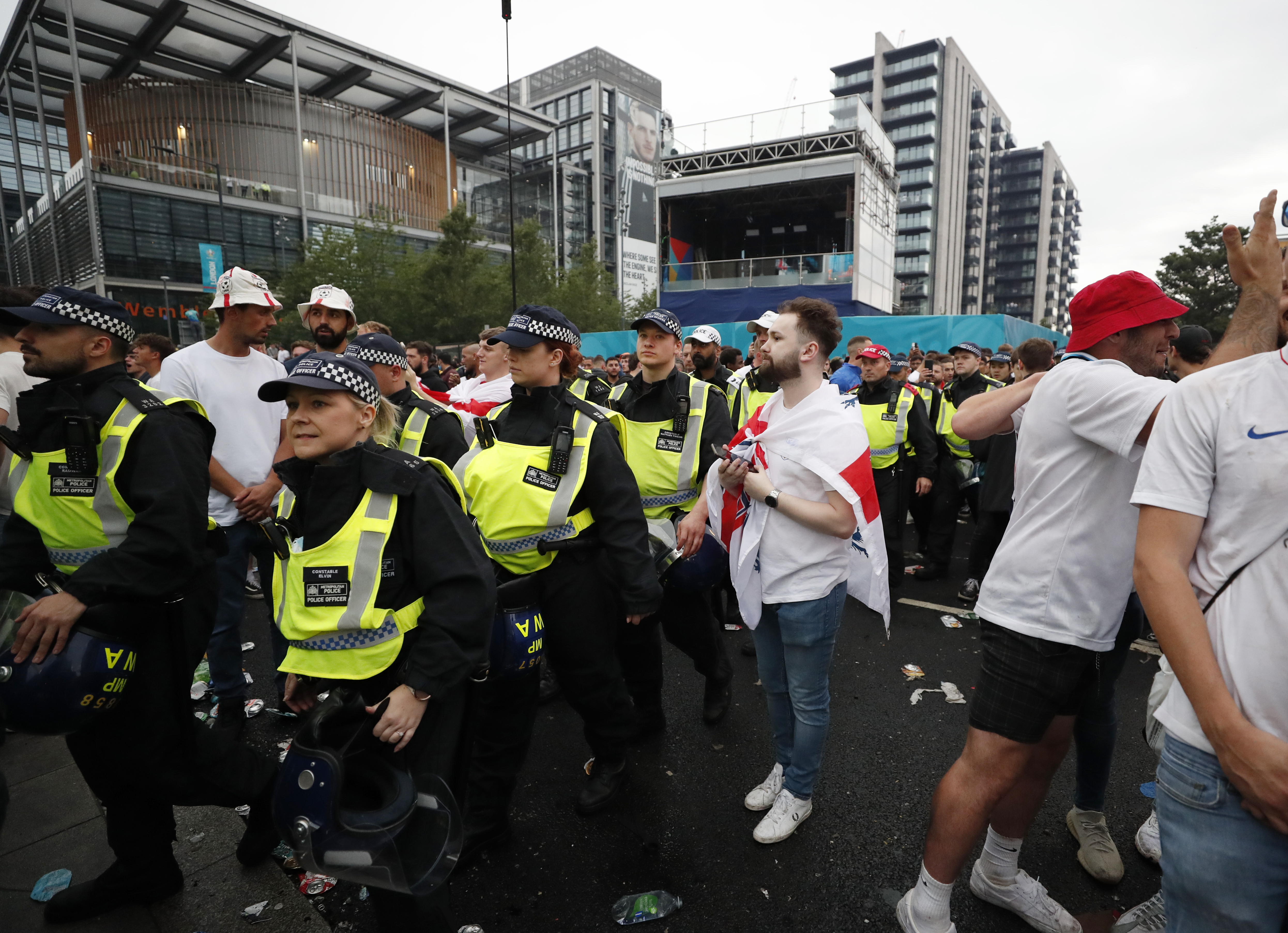 Euro 2020 - Final - Fans gather for Italy v England